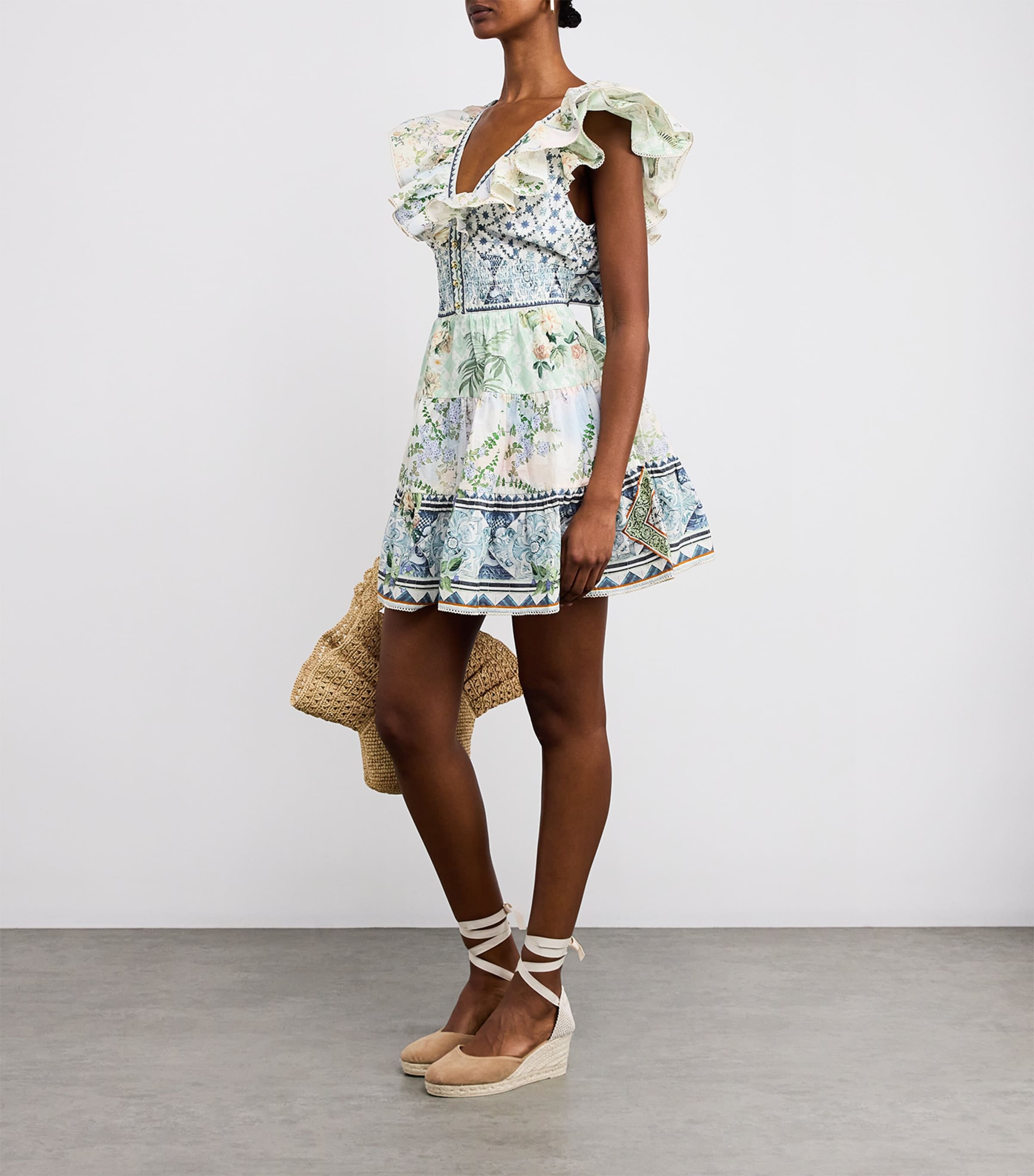 Jardim Party Tiered Mini Dress JARDPART Image 2