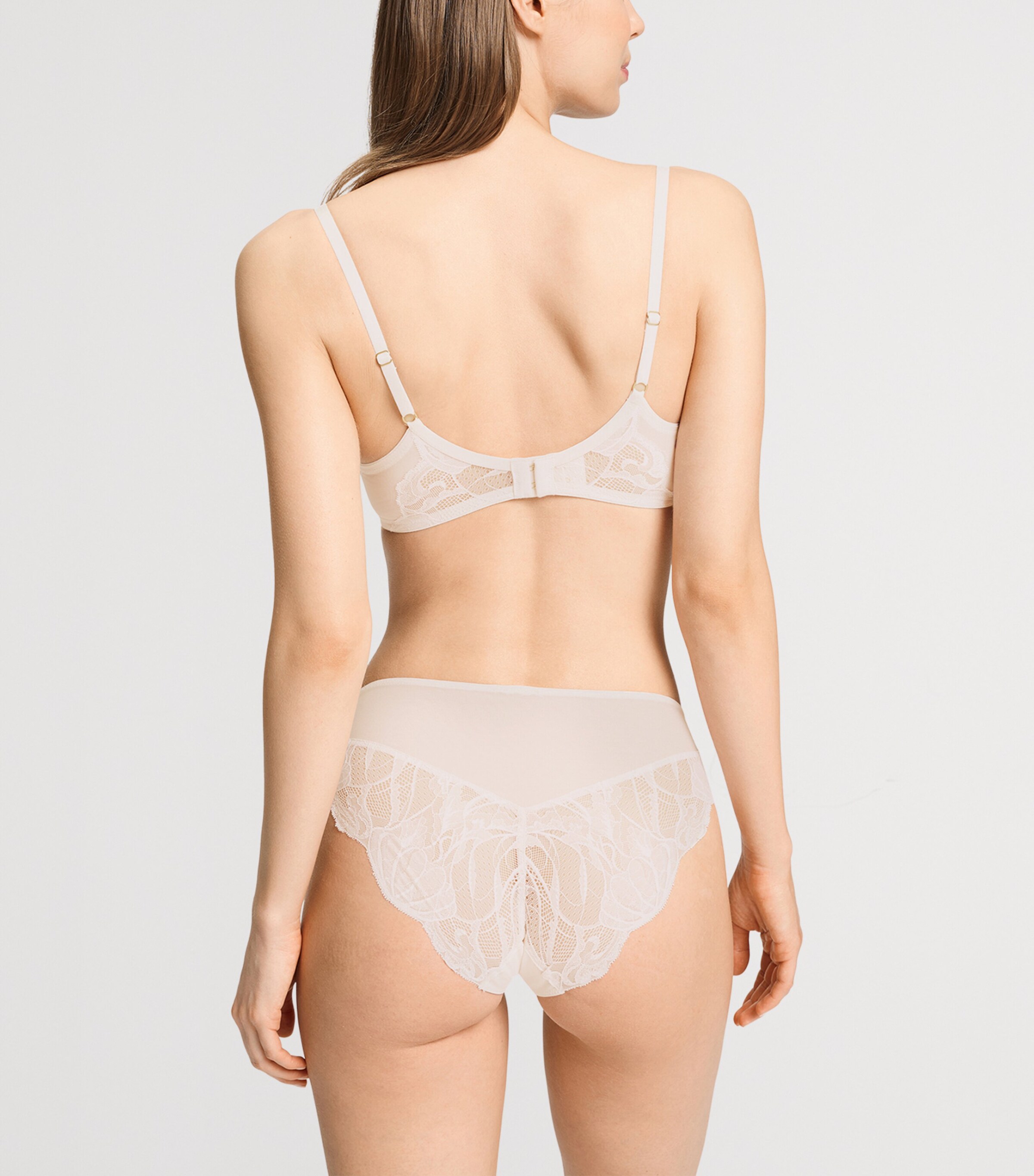 Hanro Womens Lace Lysia Underwire Bra Moonlight Image 5