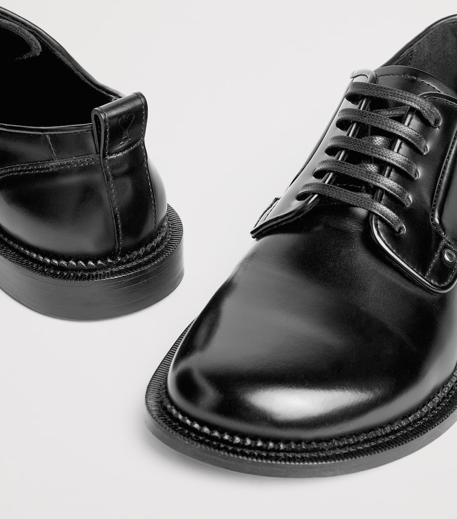 Leather Anatomical Derby Shoes 001 - NOIR Image 8