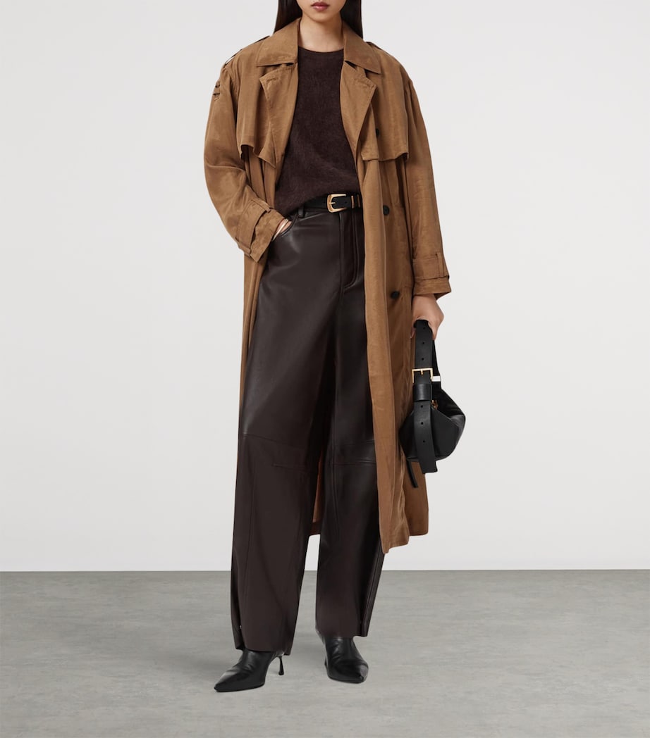 Linnie Trench Coat CARAMEL CAFE BROWN Image 2