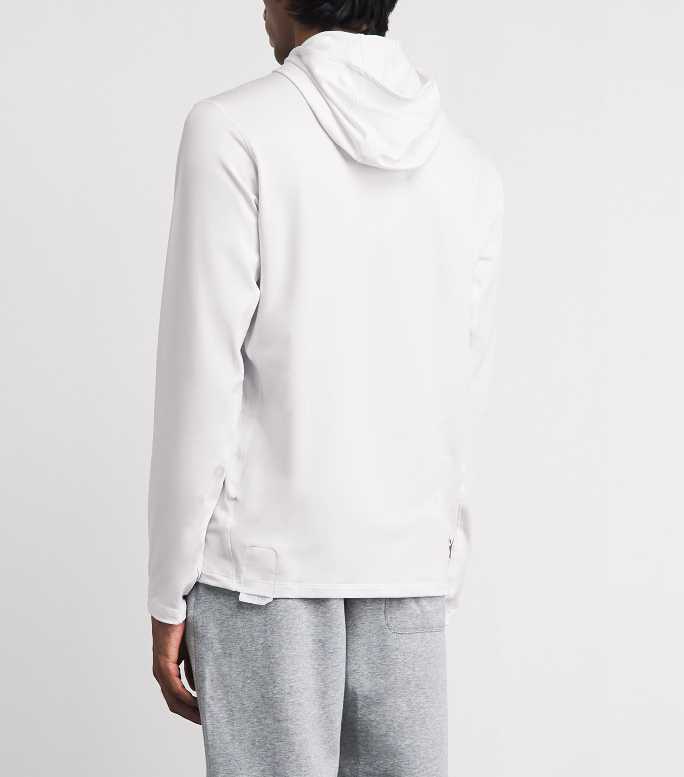 Pulco Studios Mens Hooded Long-Sleeve T-Shirt White Image 5