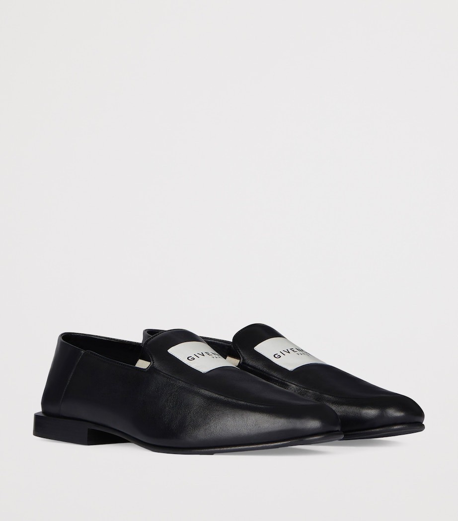 Lambskin Logo Loafers BLACK Image 2