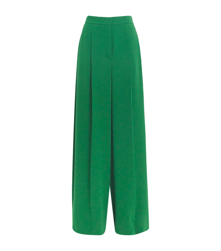 Cady Wide-Leg Trousers EMERALD Image 1