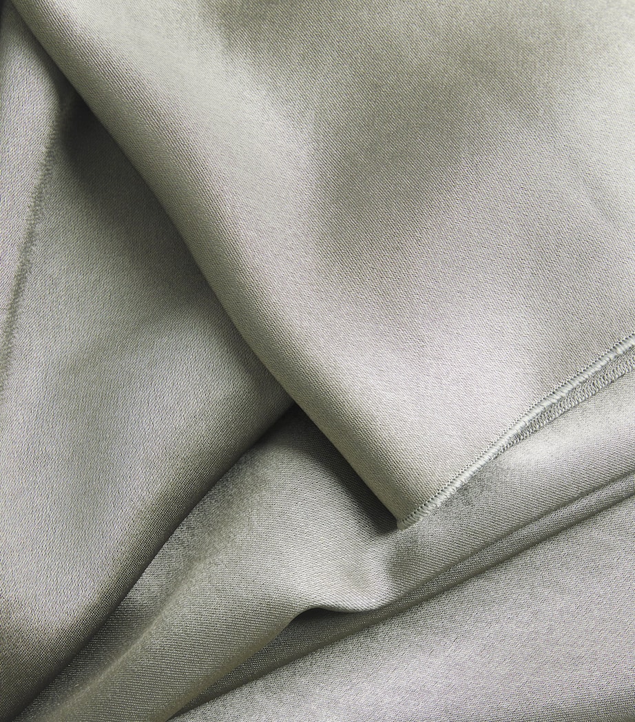 Satin A-Line Midi Skirt 380SMK SMOKY MOSS Image 5