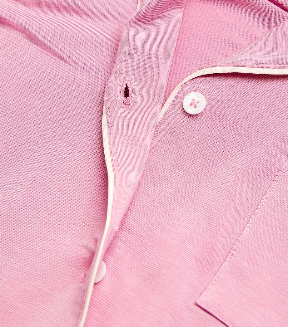 Gisele Long Piped Pyjama Set ORCHID/PTL PNK RQ/PP Image 5