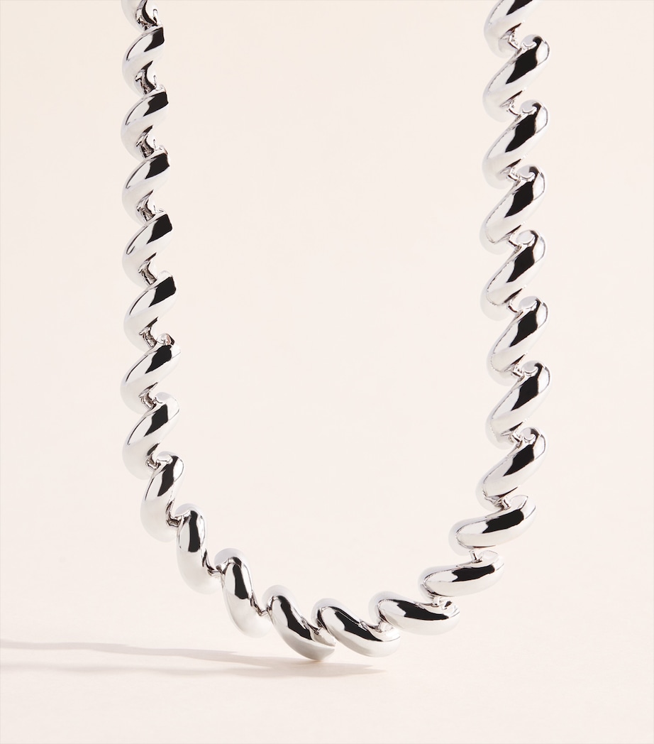 Eddie Borgo Silver-Plated Torsade Chain Necklace Silver Image 3