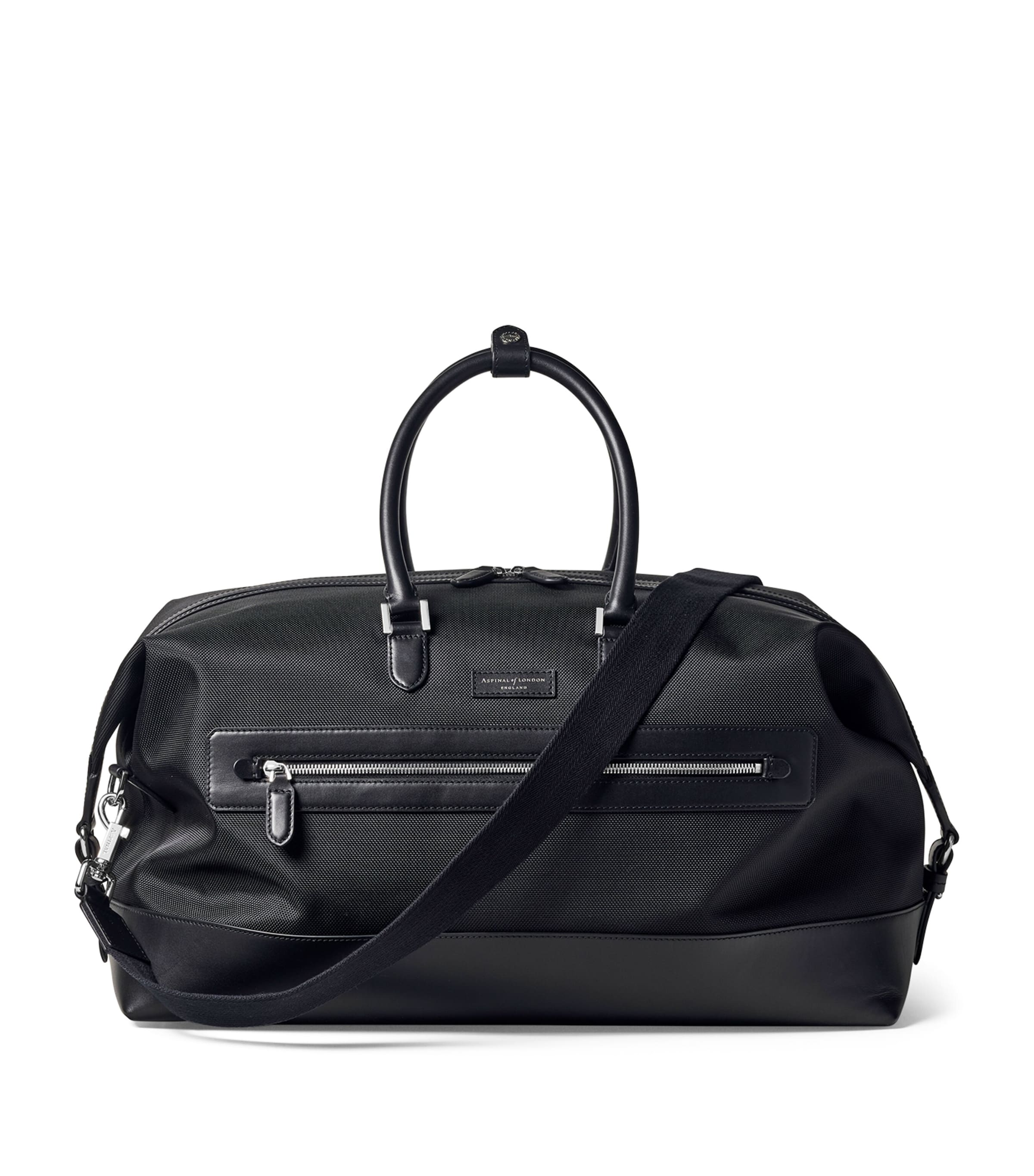 Shop Aspinal Of London Nylon Holdall In Black