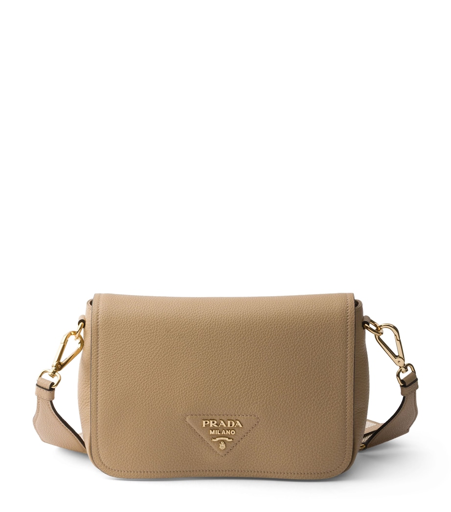 Prada Leather Cross-Body Bag Neutral Image 1