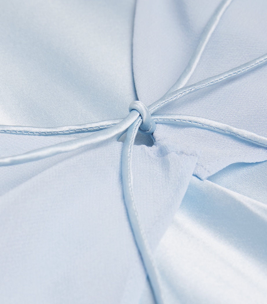 Mulberry Silk Chiffon Crete Nightie BLUE Image 5