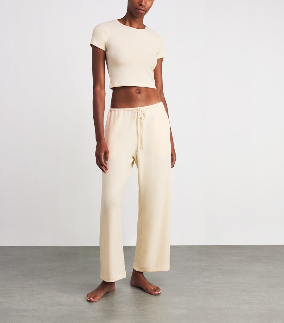Lauren Wide-Leg Lounge Trousers VANILLA Image 2