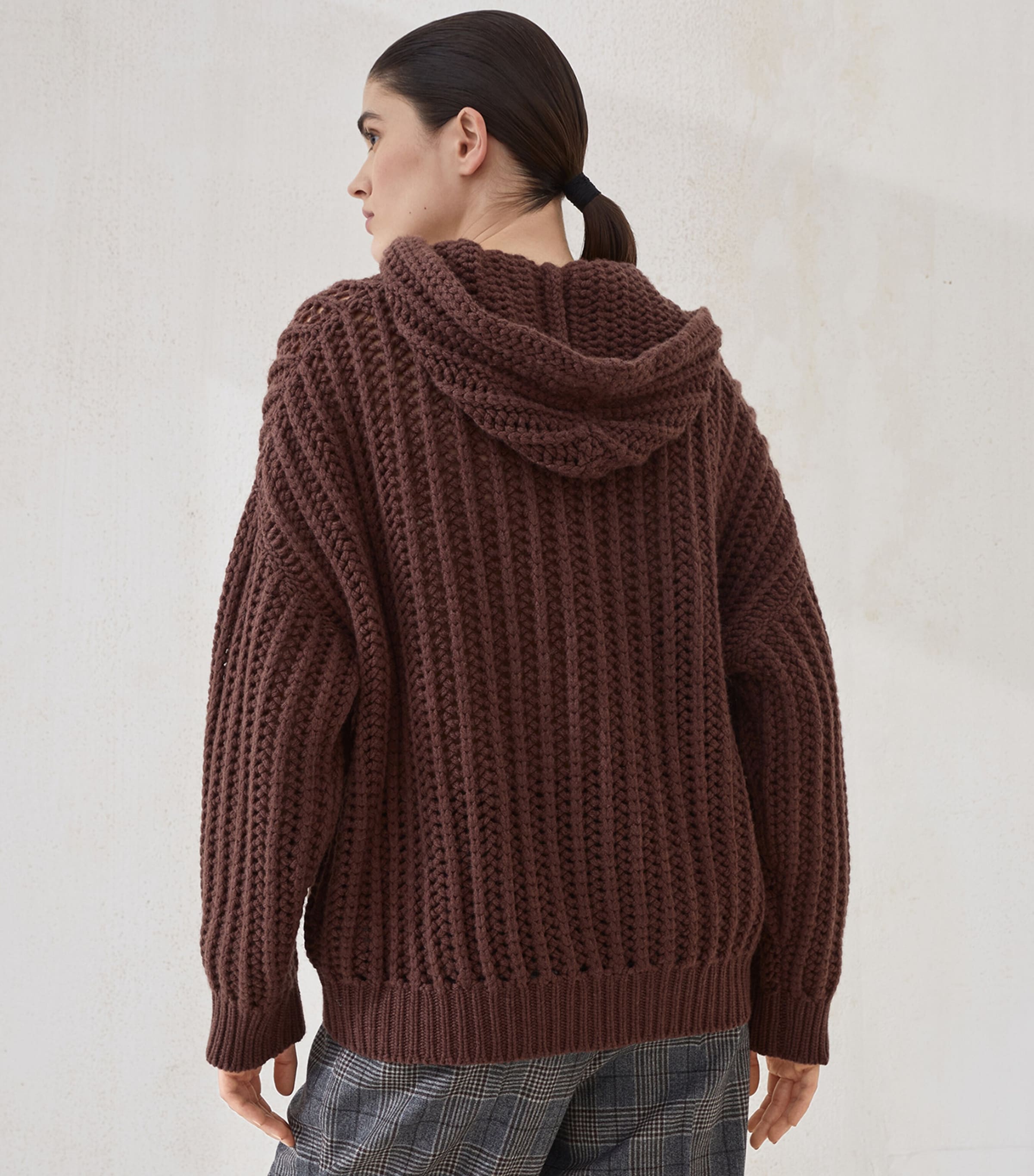 Cashmere Zip-Up Hoodie C2913 Image 5