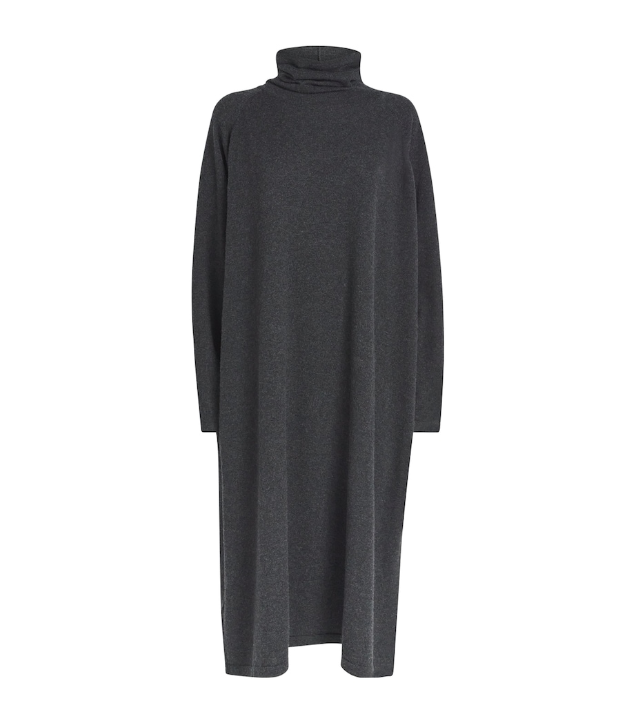 Cashmere Rollneck Sweater Dress COAL Image 1