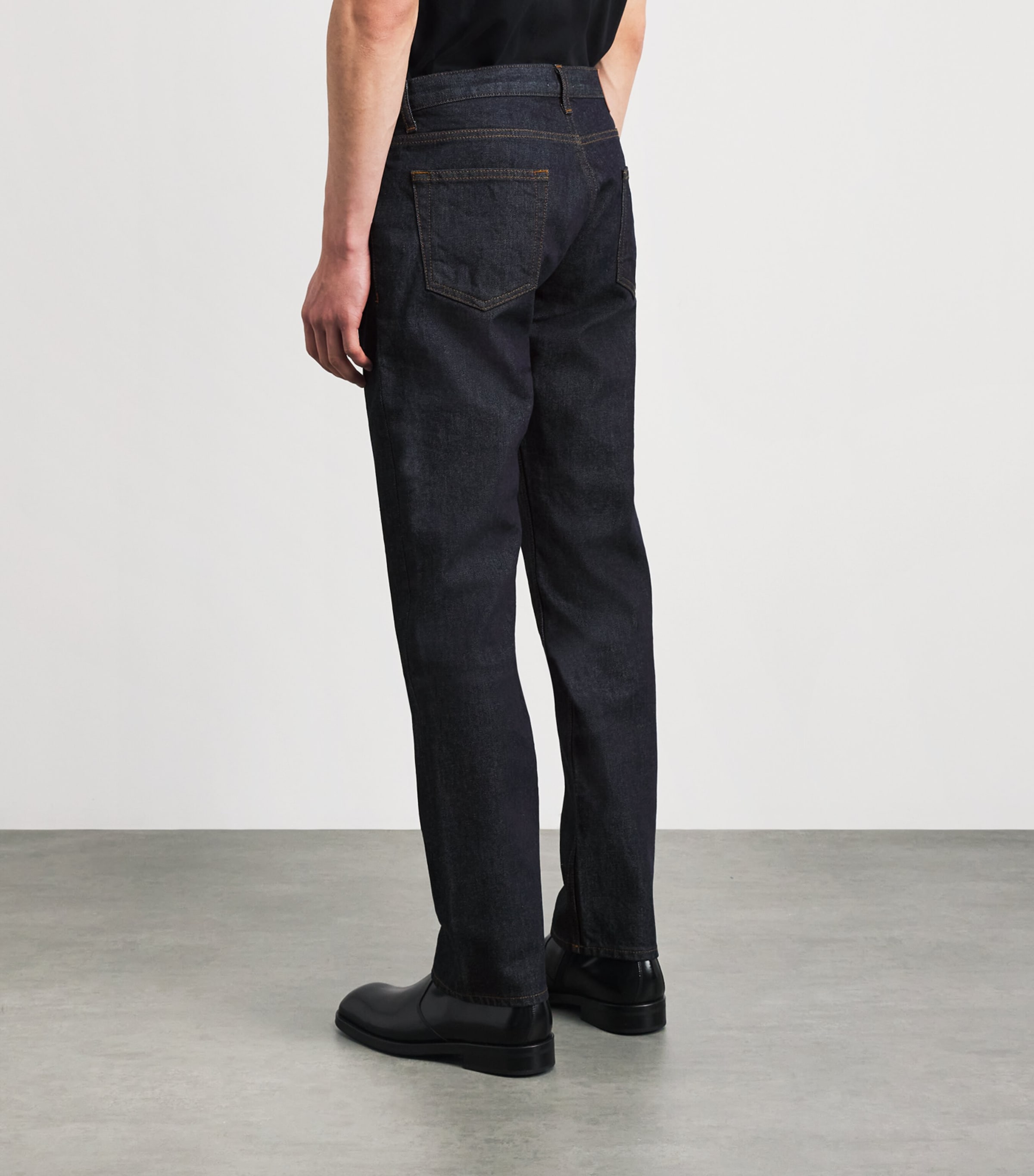 Sandro Paris Mens Slim Jeans Raw Denim Image 5