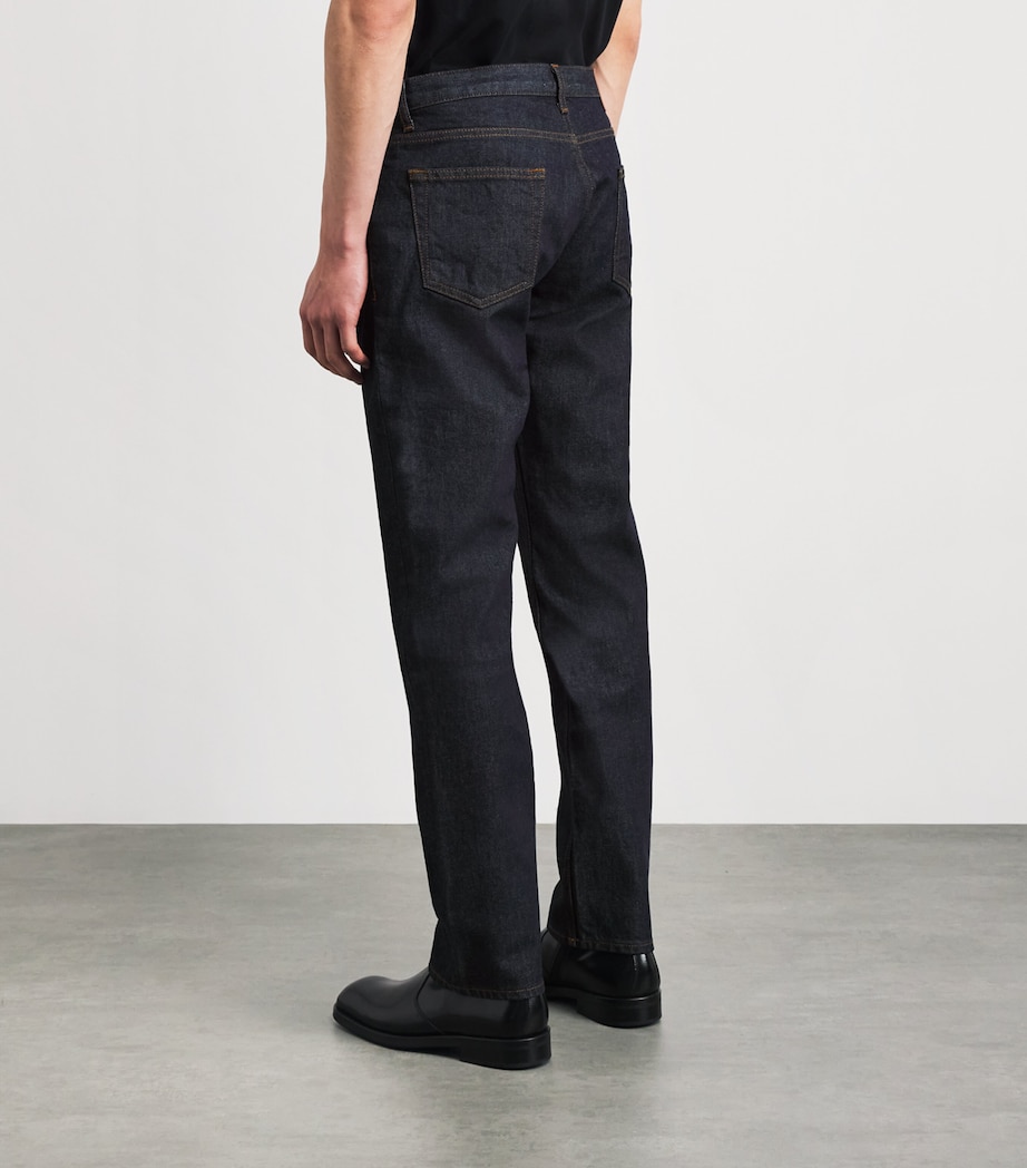 Sandro Paris Mens Slim Jeans Raw Denim Image 5