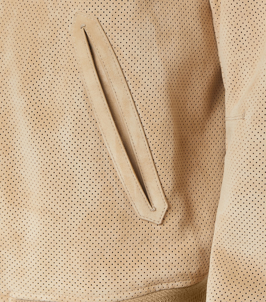 Leather Bomber Jacket JCB Image 4