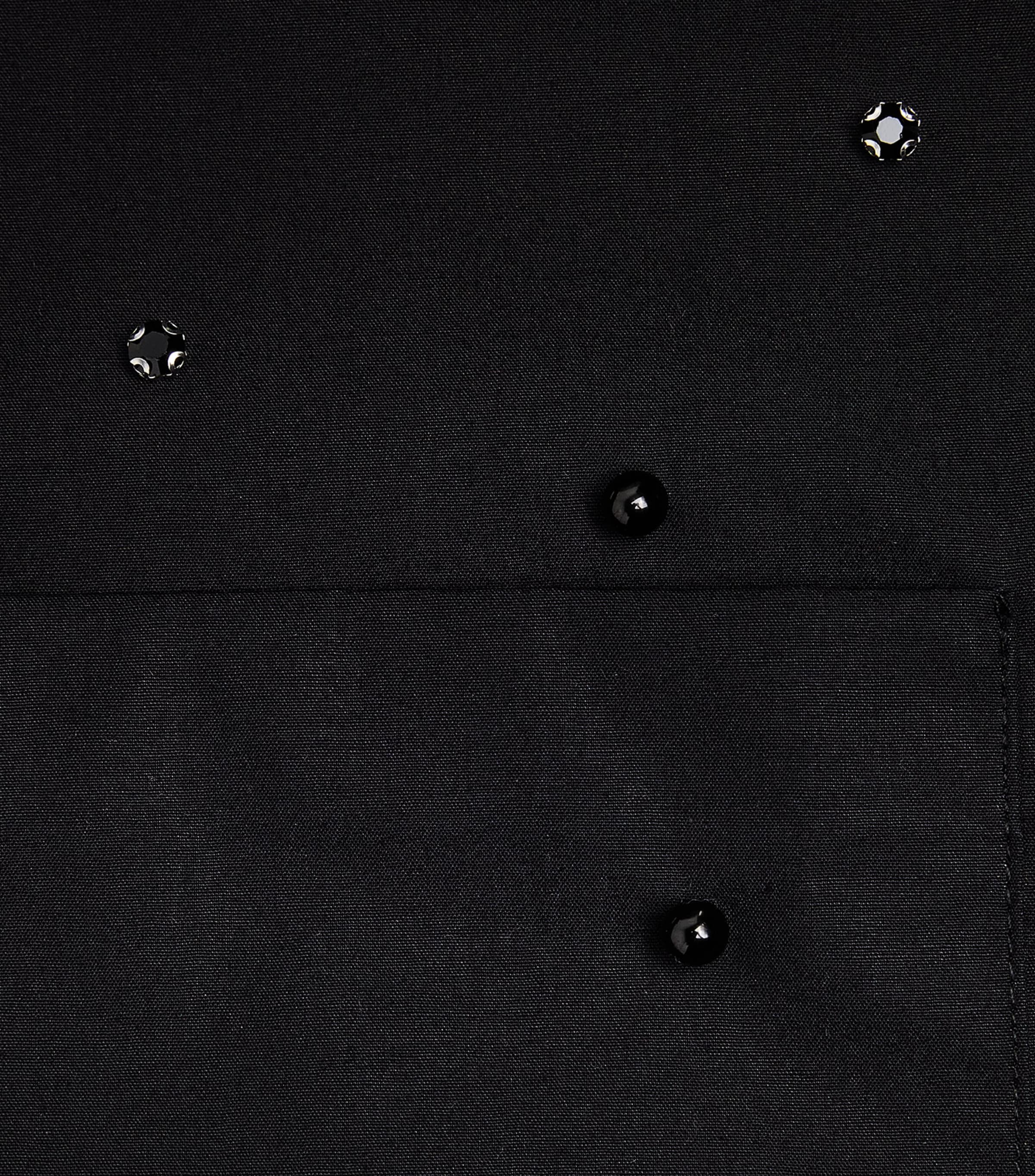 Maje Womens Cotton Embellished Shirt Black Image 6