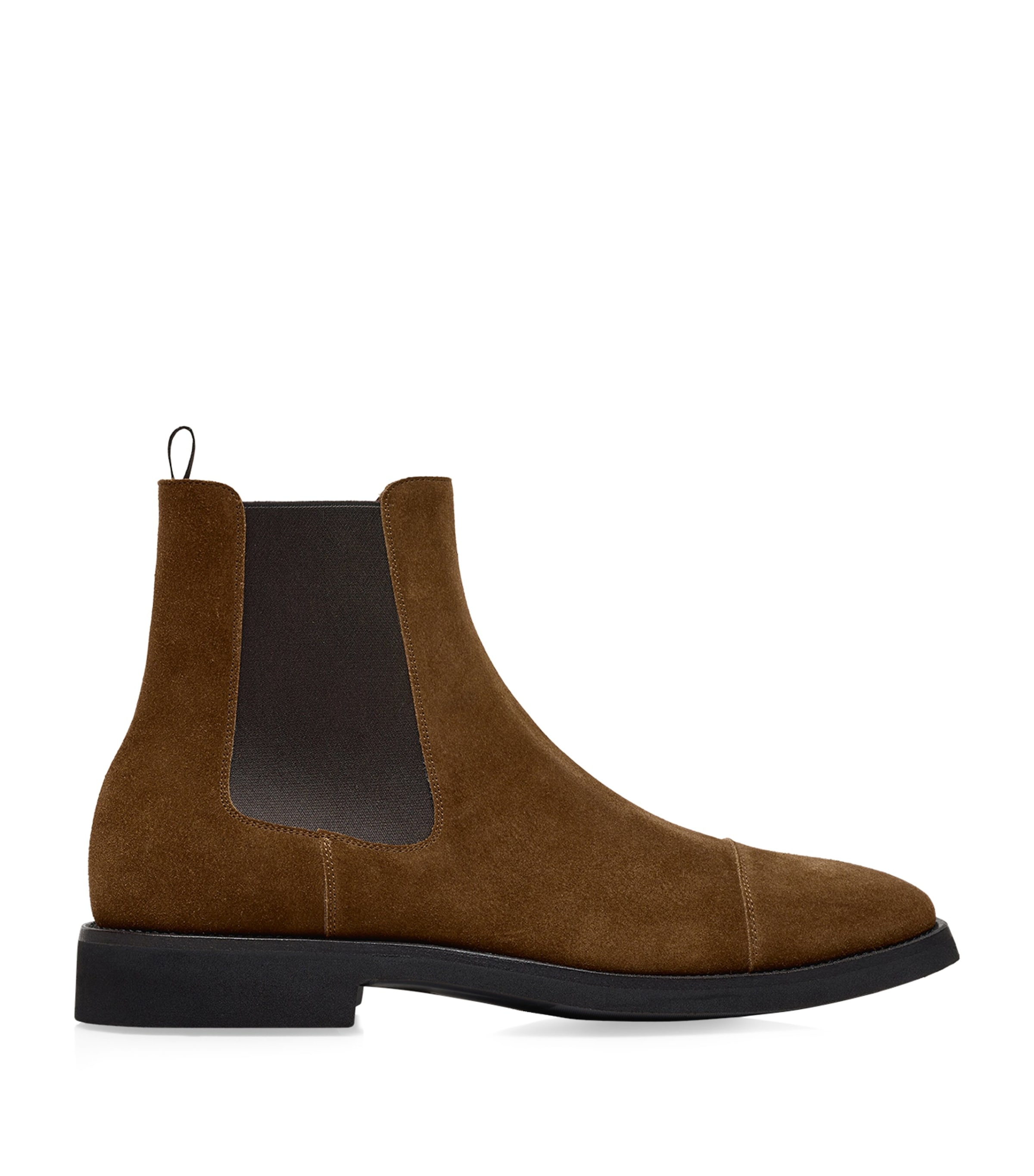 Tom Ford Suede Chelsea Boots In Brown