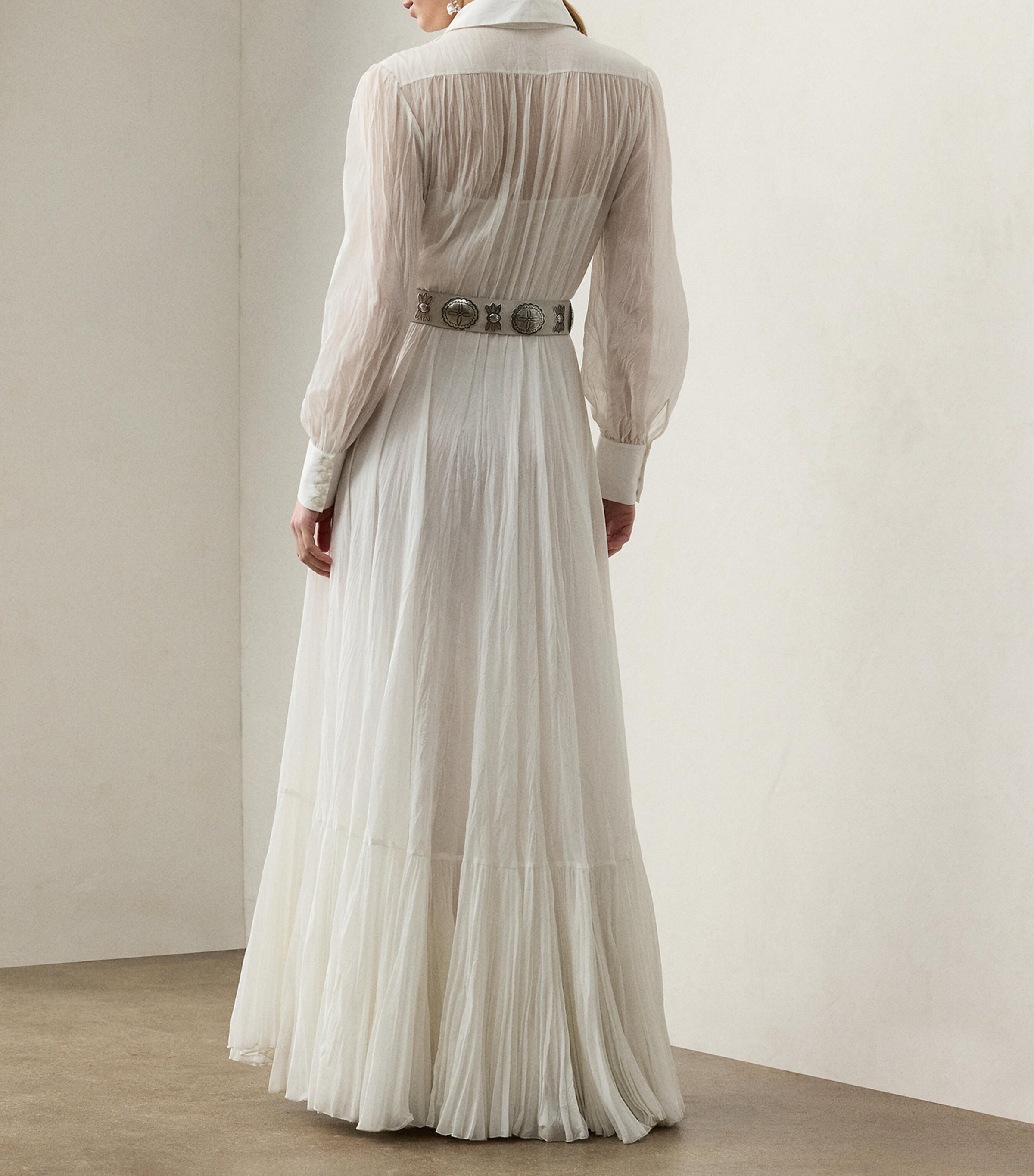 Embroidered Seymour Dress WHITE Image 3