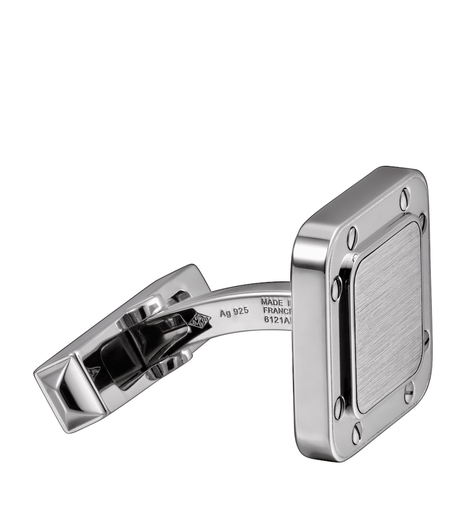 Santos De Cartier Cufflinks STERLING SILVER Image 3