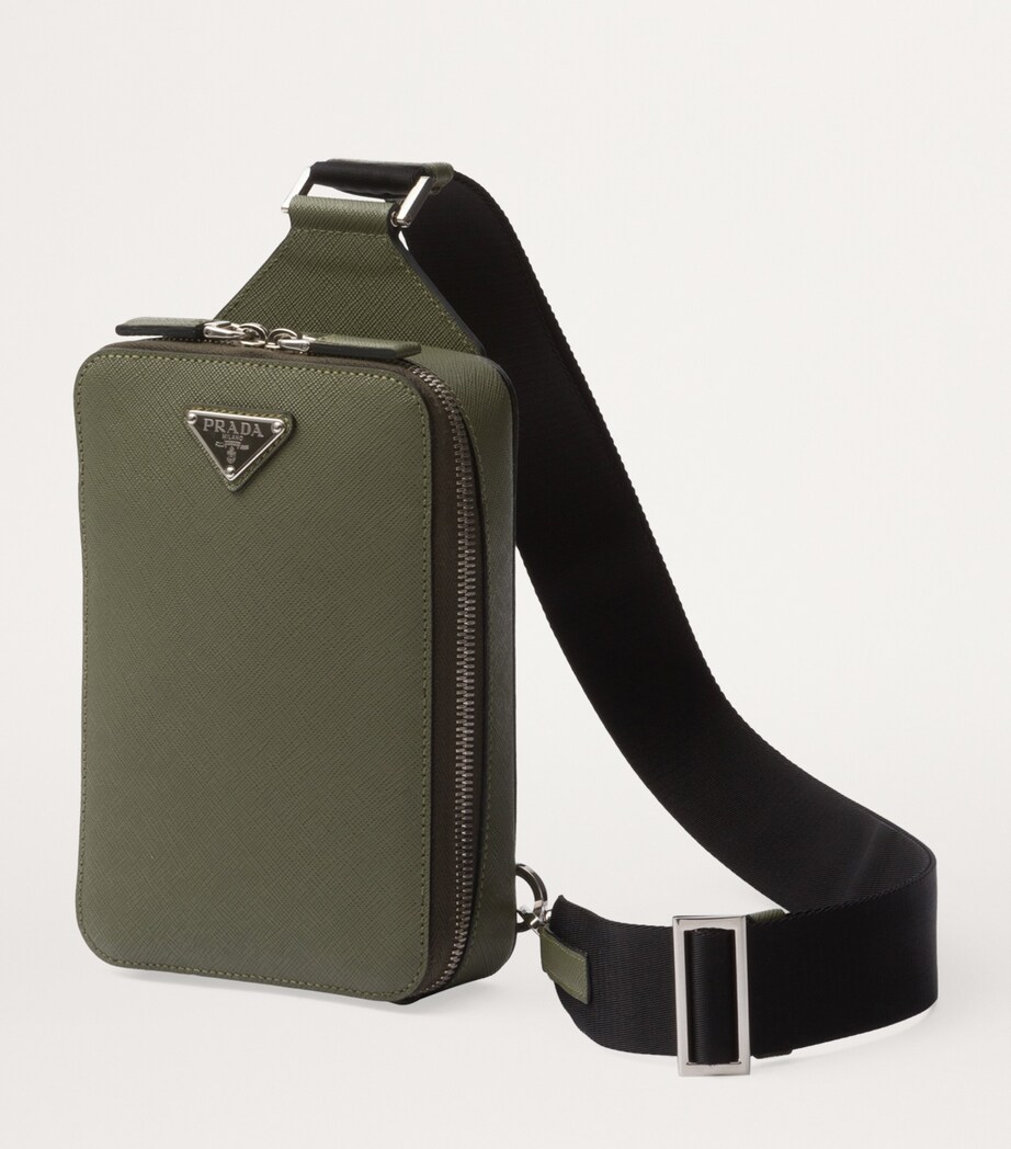 Saffiano Leather Brique Cross-Body Bag F0466 Image 3