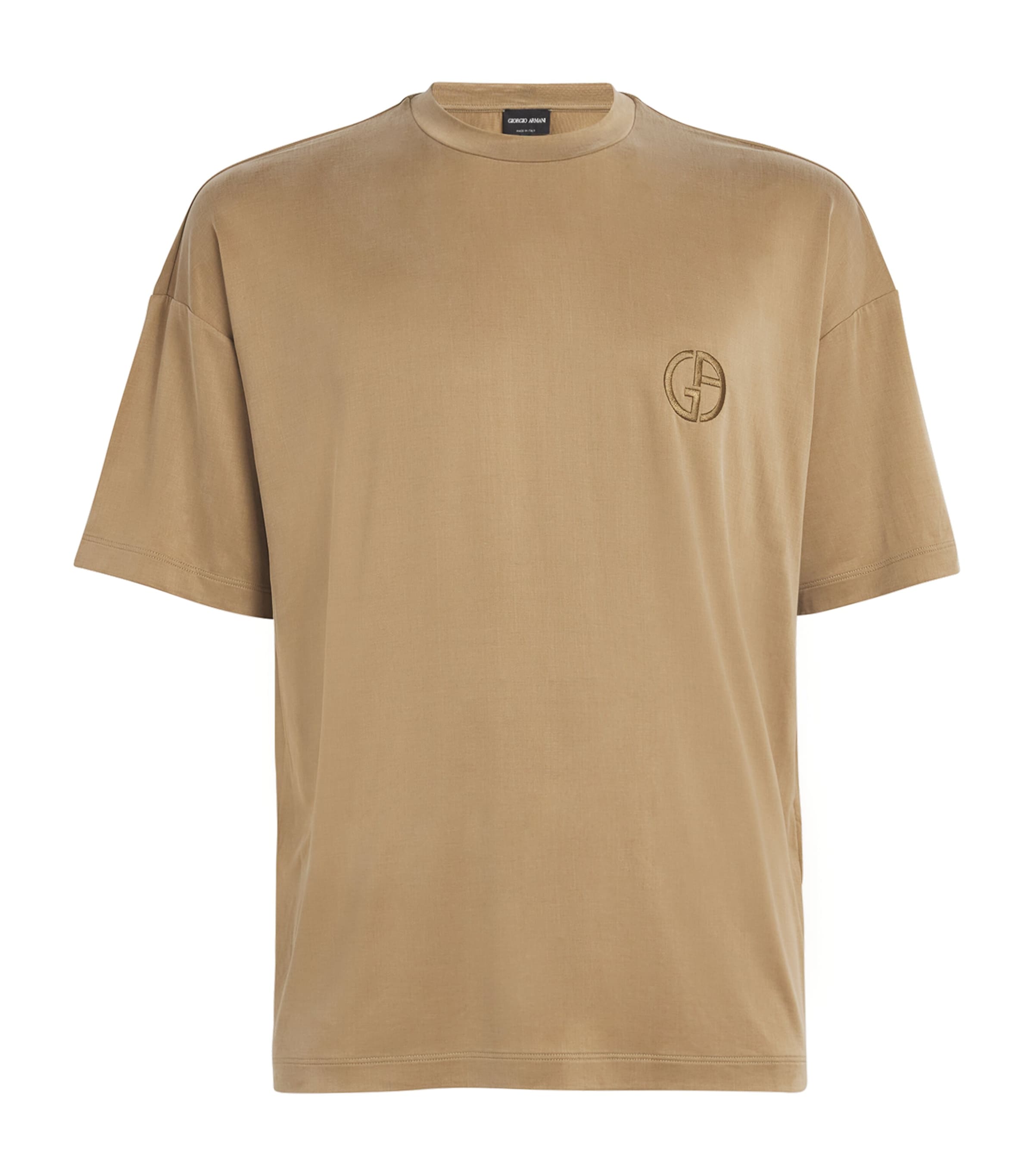 Giorgio Armani Embroidered Logo T-Shirt | Harrods US