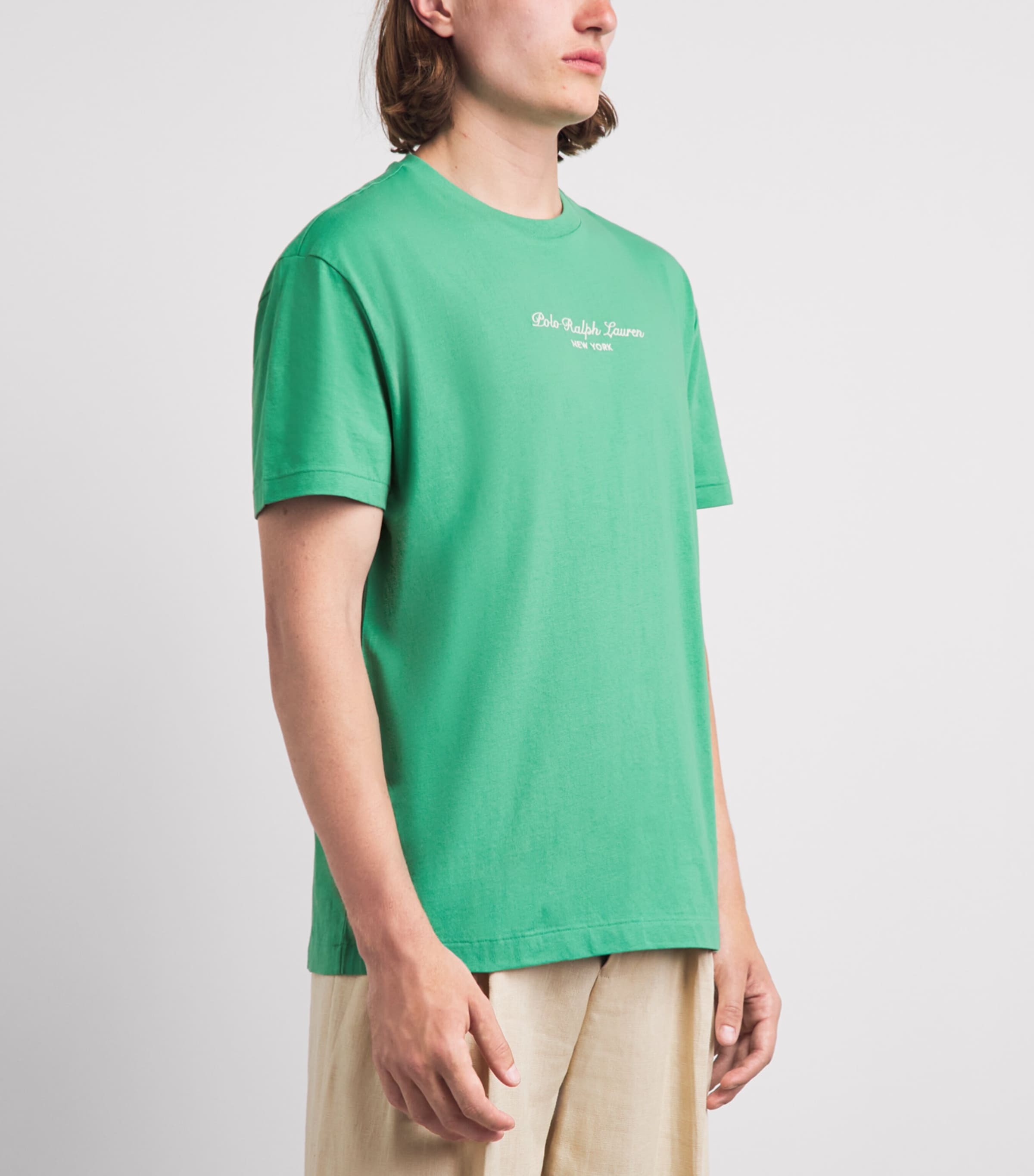 Polo Ralph Lauren Mens Cotton Embroidered Logo T-Shirt Raft Green Image 4