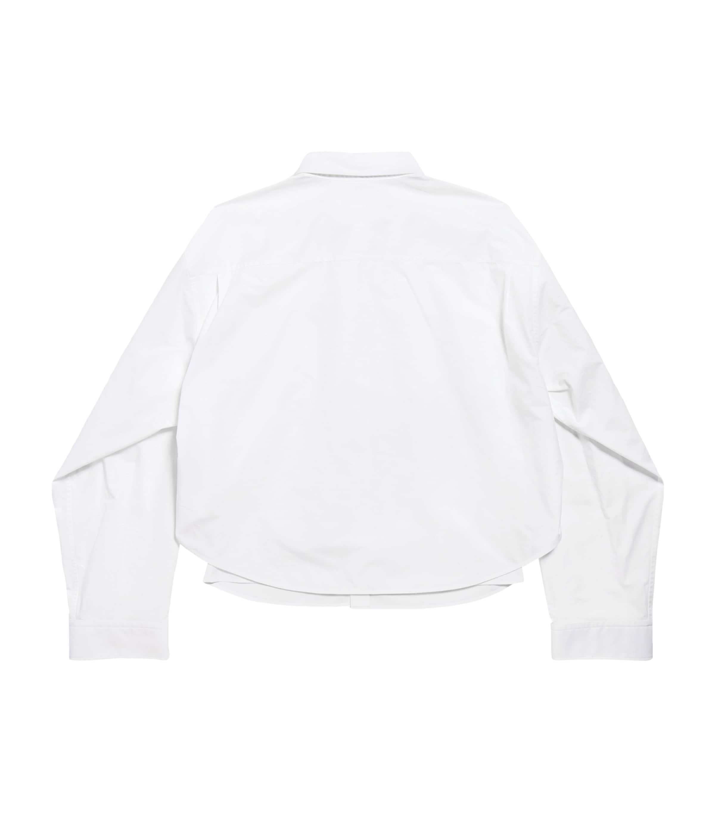 Balenciaga Womens Cotton Semi-Fitted Shirt Image 3