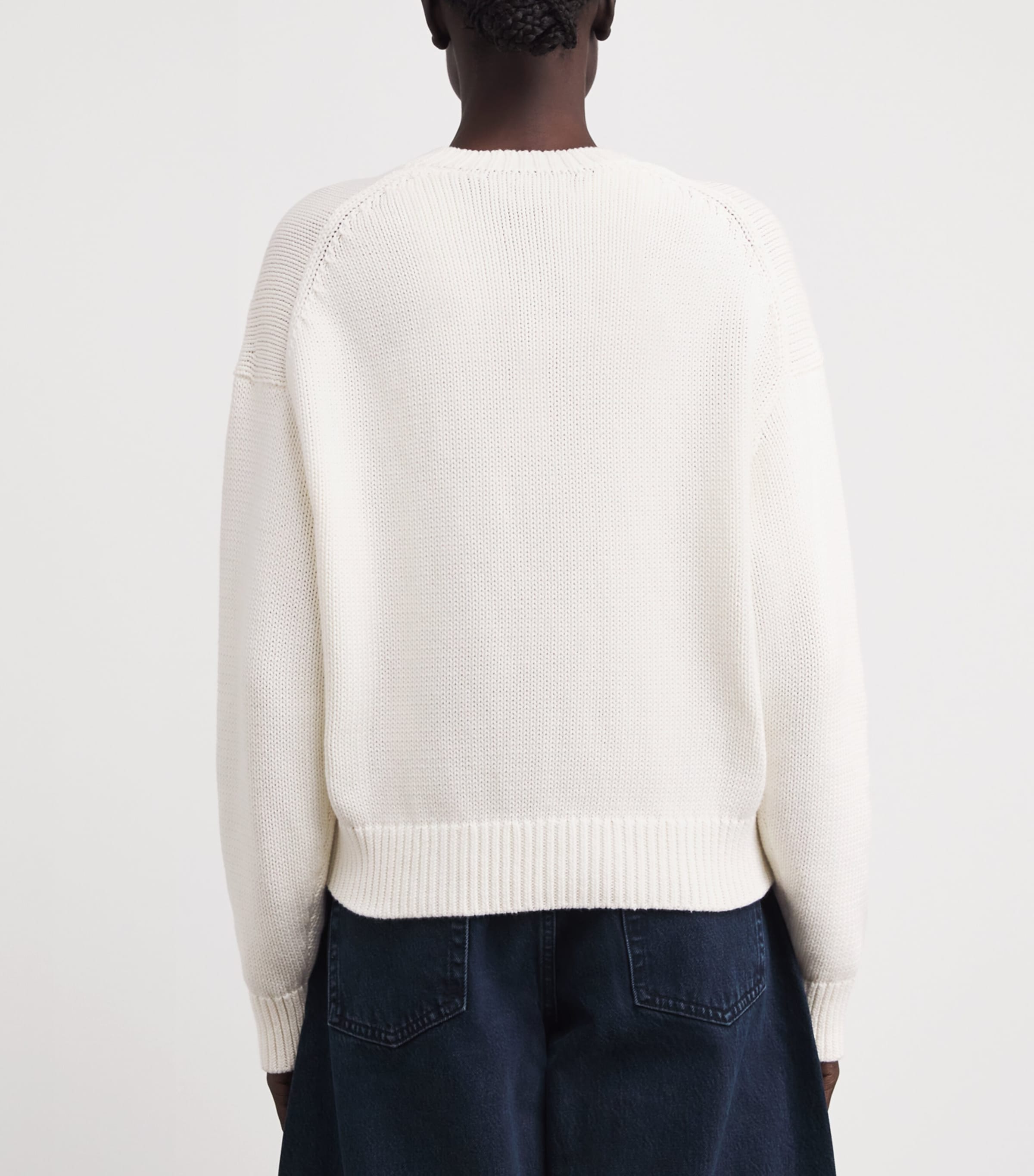 Jacquard Polo Pony Sweater WHITE Image 4