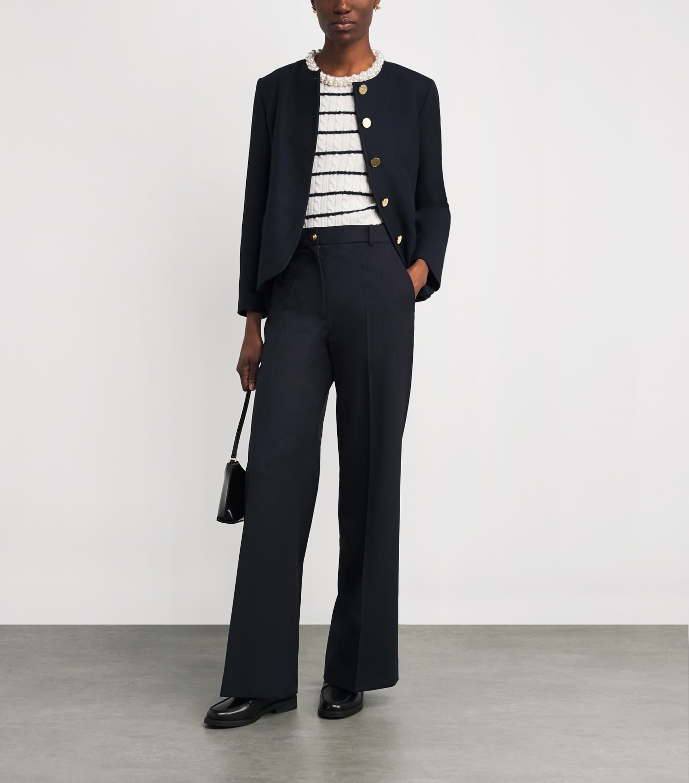 Twill Rounded Jacket NAVY BLUE Image 2