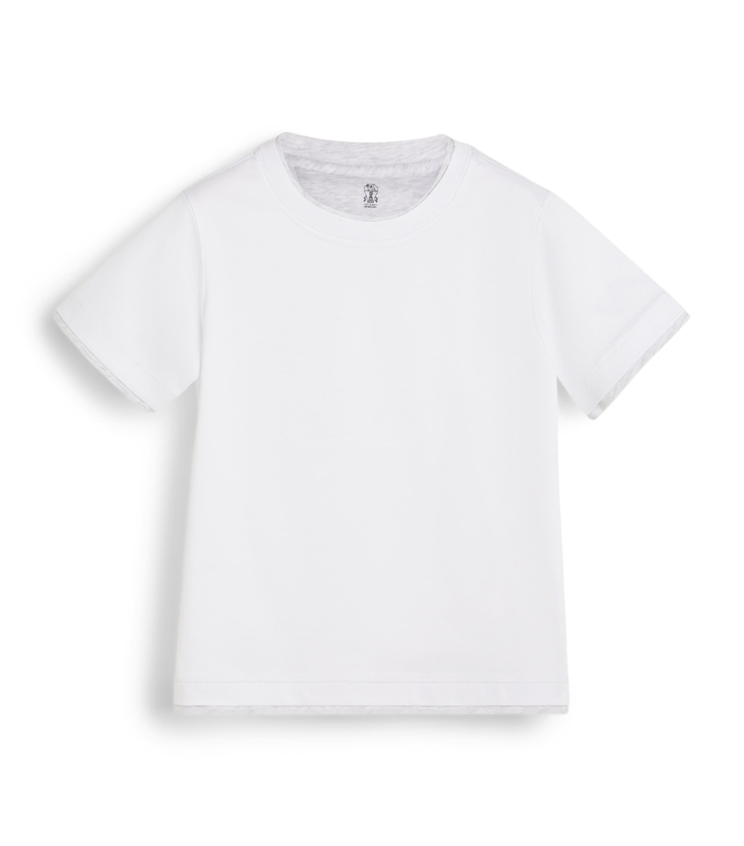 Brunello Cucinelli Kids Cotton Layered T-Shirt (4-6 Years) Image 1
