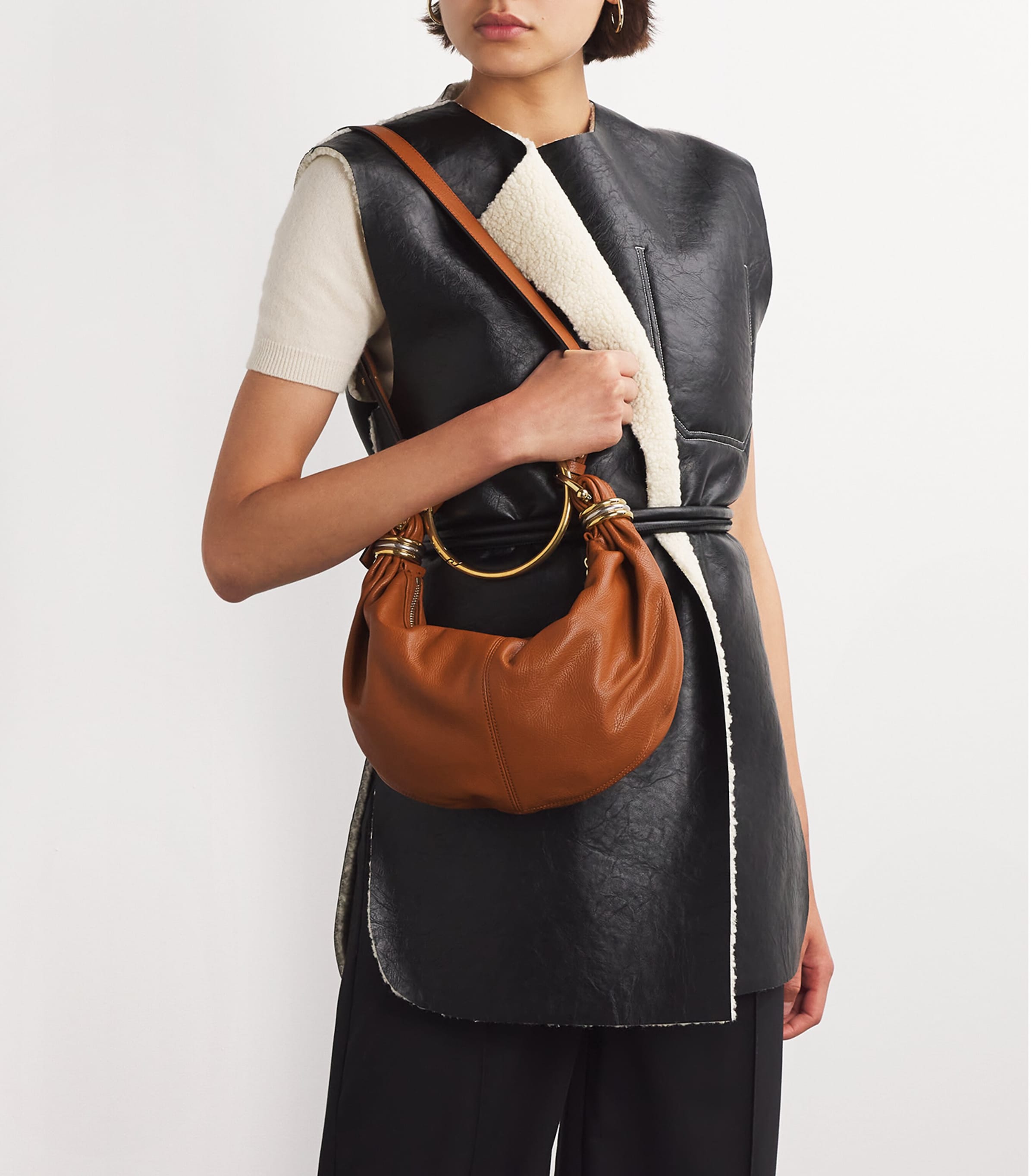 Chloé Small Leather Bracelet Hobo Bag | Harrods CA