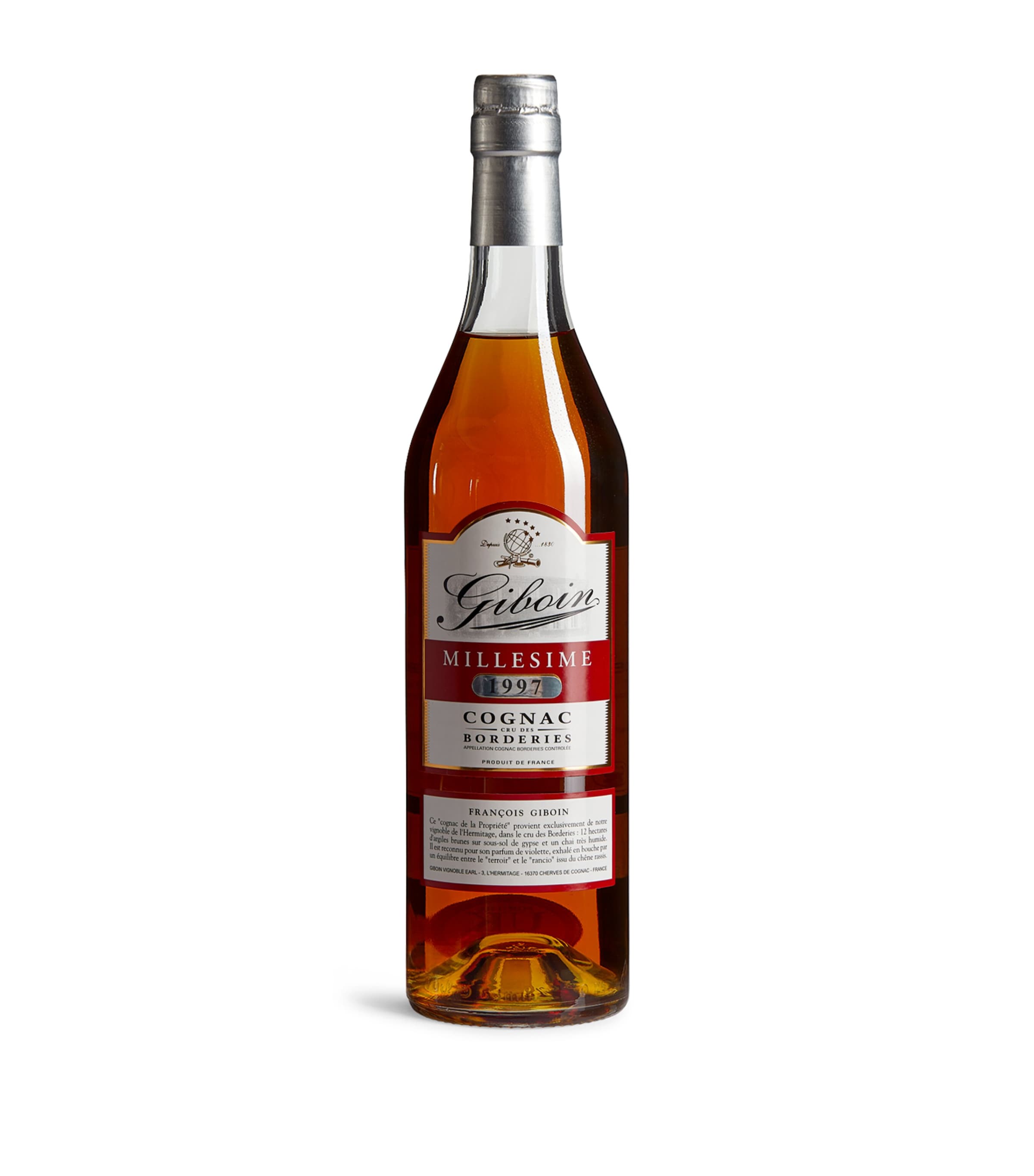 Giboin Cognac de L'Hermitage Borderies 1997 (70cl) Image 1