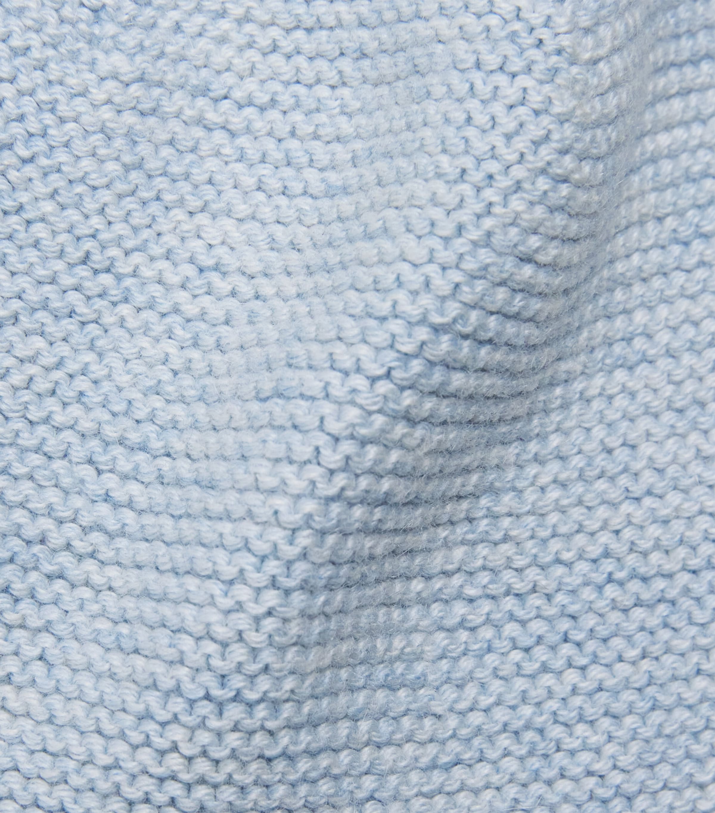 Paz Rodriguez Cotton Knit Beanie (0-12 Months) Chalk Blue Image 3