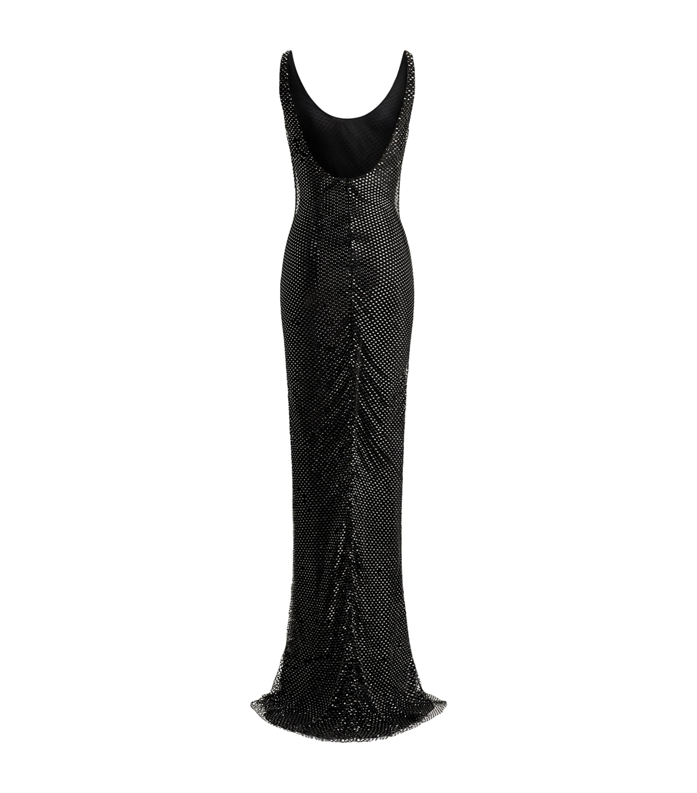Ralph Lauren Collection Womens Lamé Jeramiah Gown Black Image 2