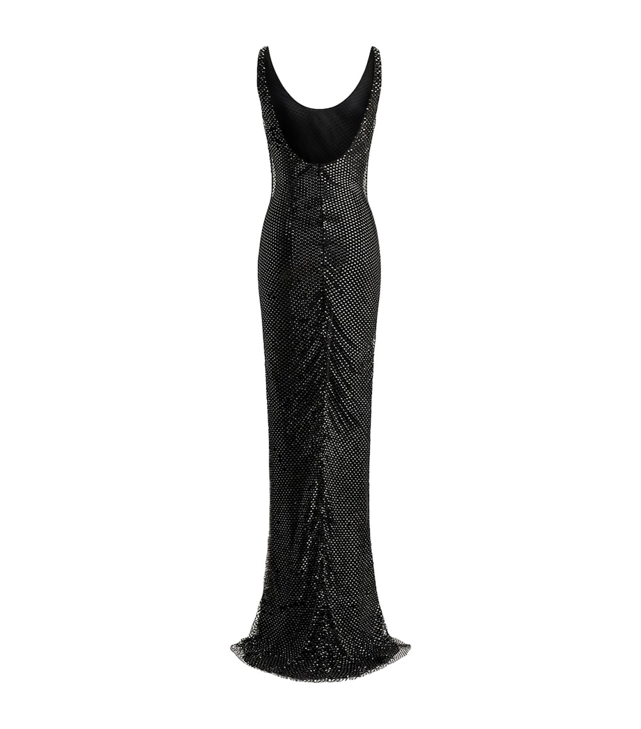 Ralph Lauren Collection Womens Lamé Jeramiah Gown Black Image 2