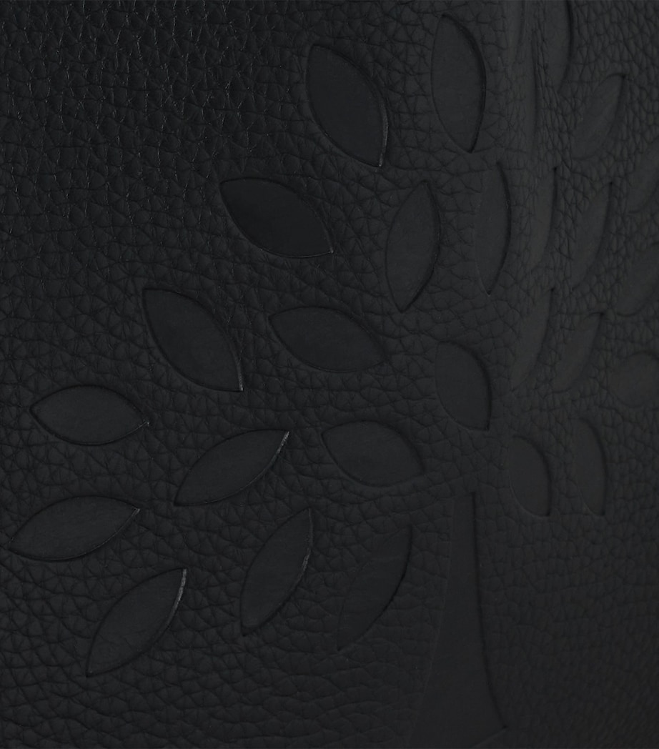 Mulberry Leather Tree Tote Bag Black Image 5