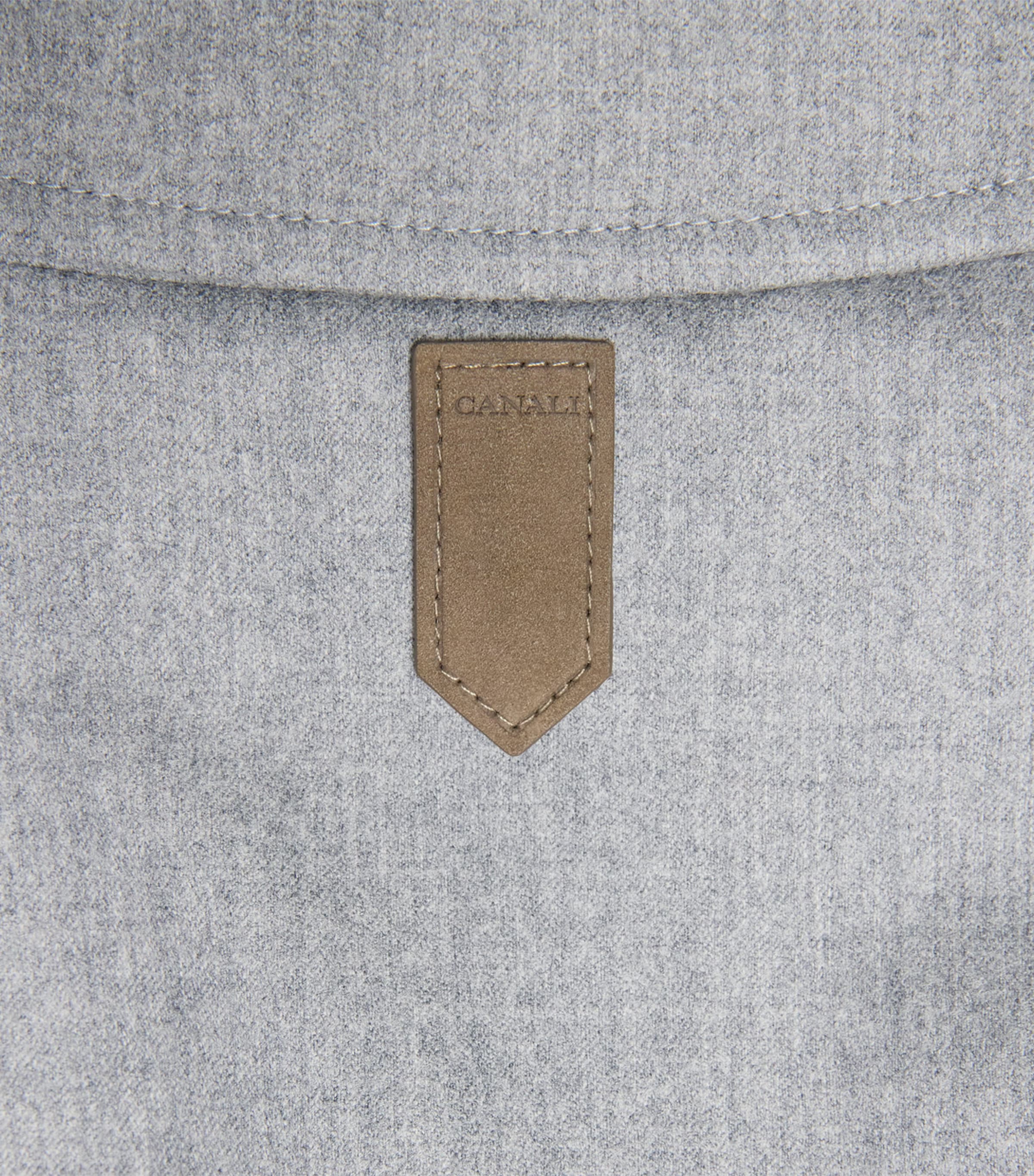 Canali Mens Wool Field Jacket Grey Image 6