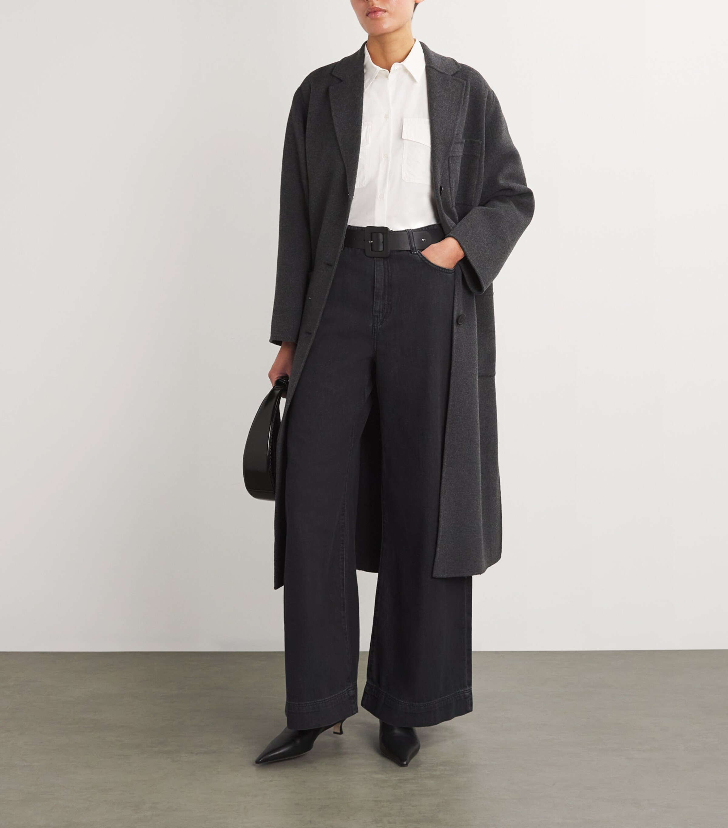 Weekend Max Mara Nappa Leather Tonal Belt Black Image 5