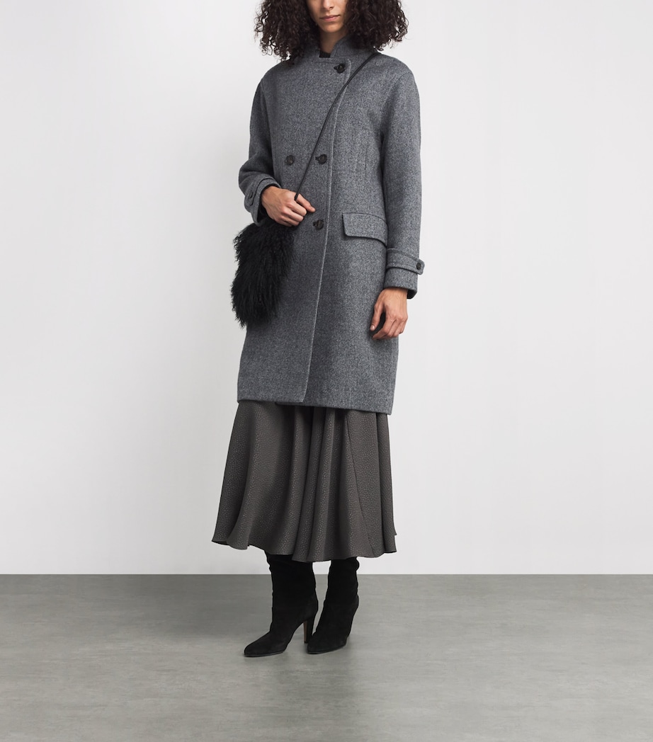 Long-Haired Shearling Phone Pouch C99 Image 5