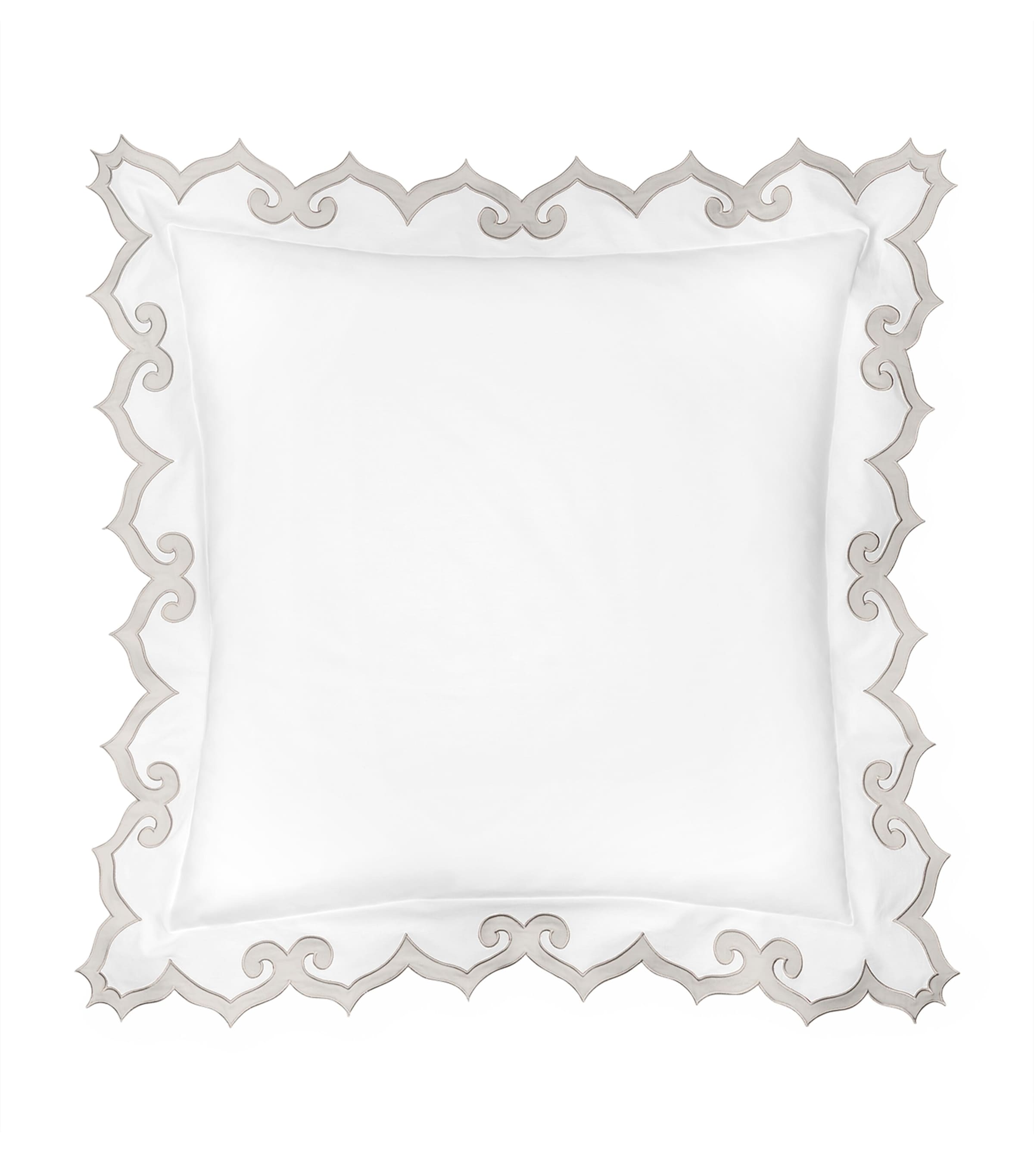 Marrakesh Continental Sham (65cm x 65cm) WHITE/STERLING Image 1