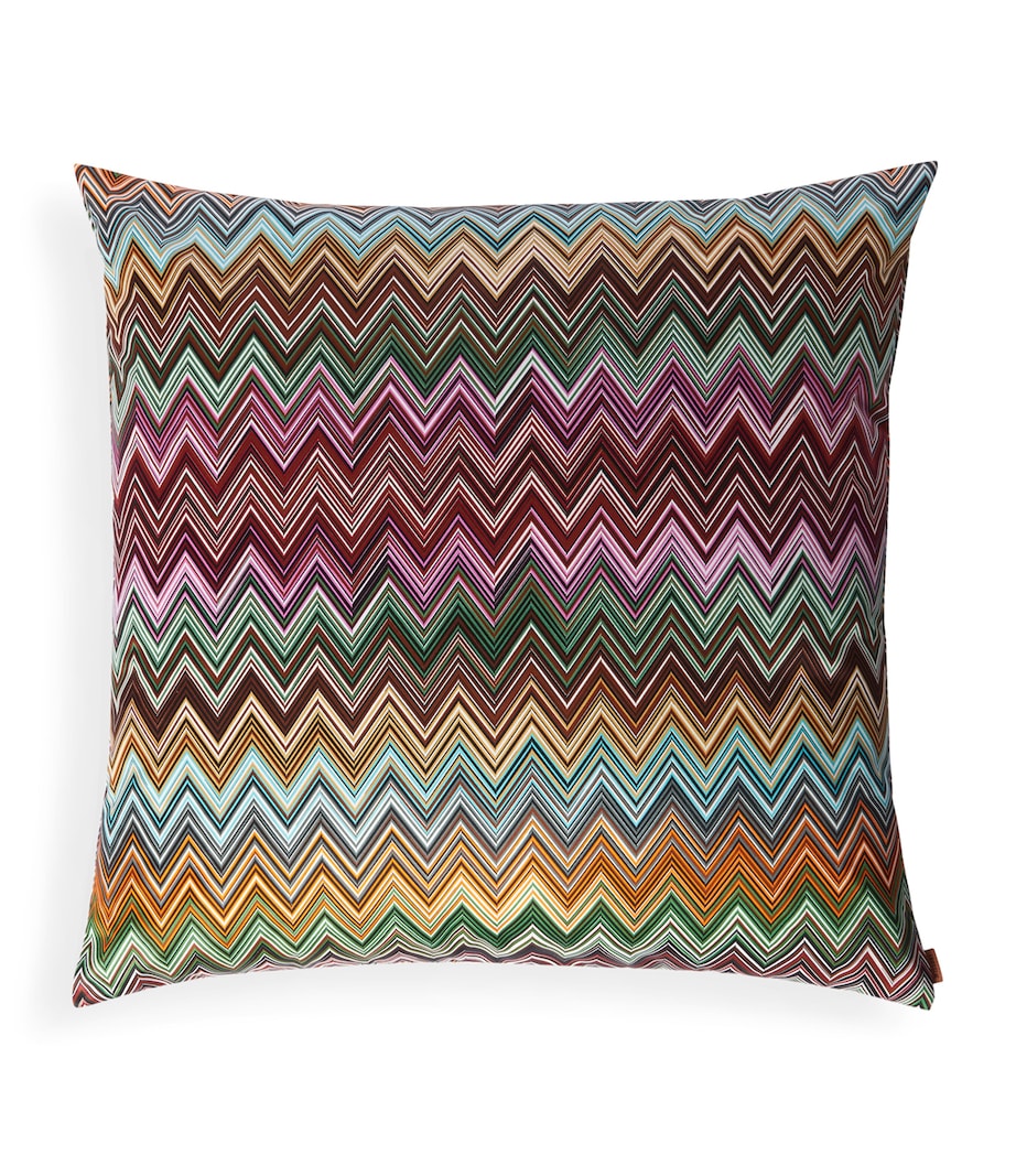 Jarris Chevron Cushion (50cm x 50cm) 159 ORANGE MULTI Image 1