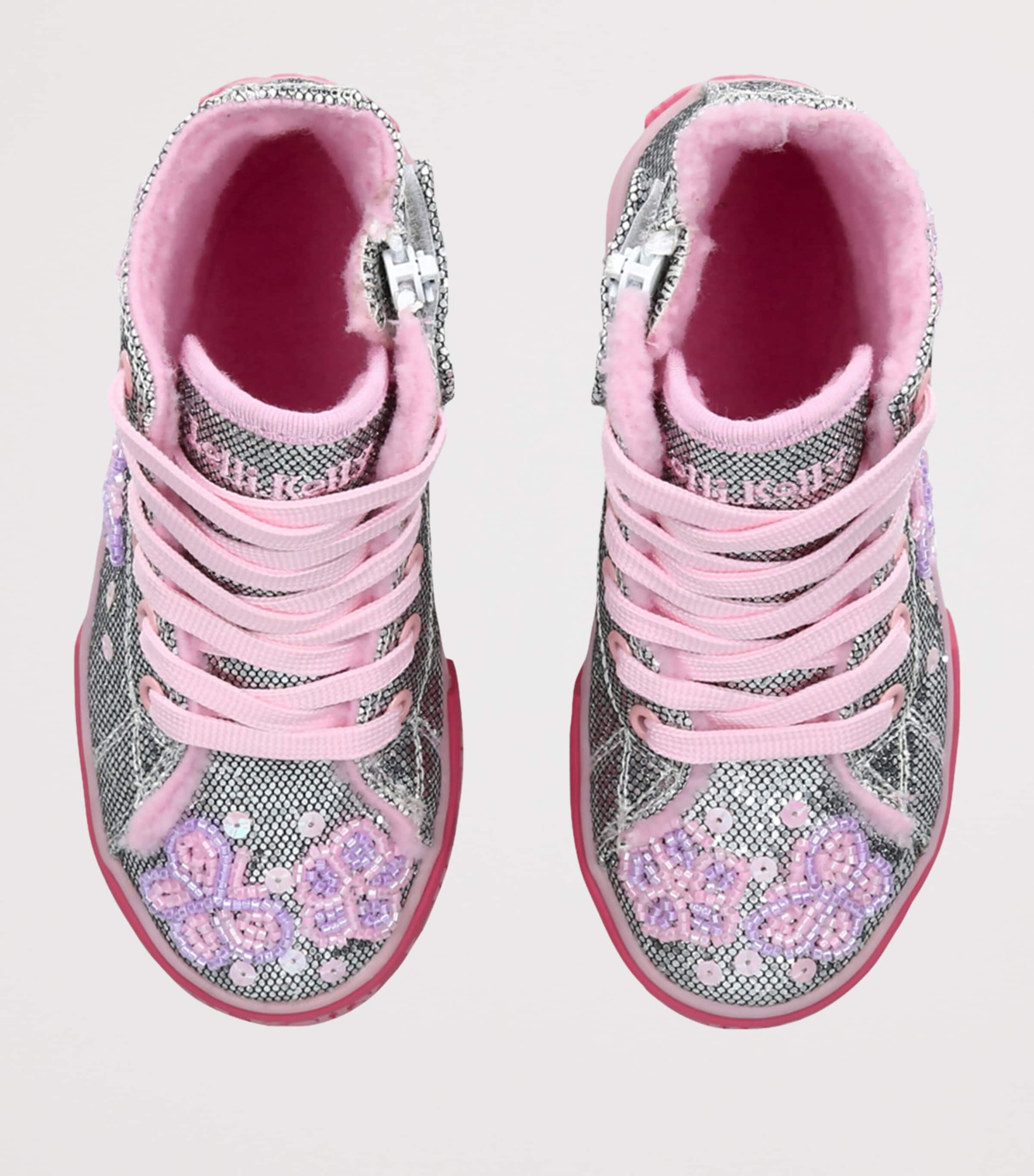 Lelli Kelly Glitter Taylor Sneakers Silver Image 4