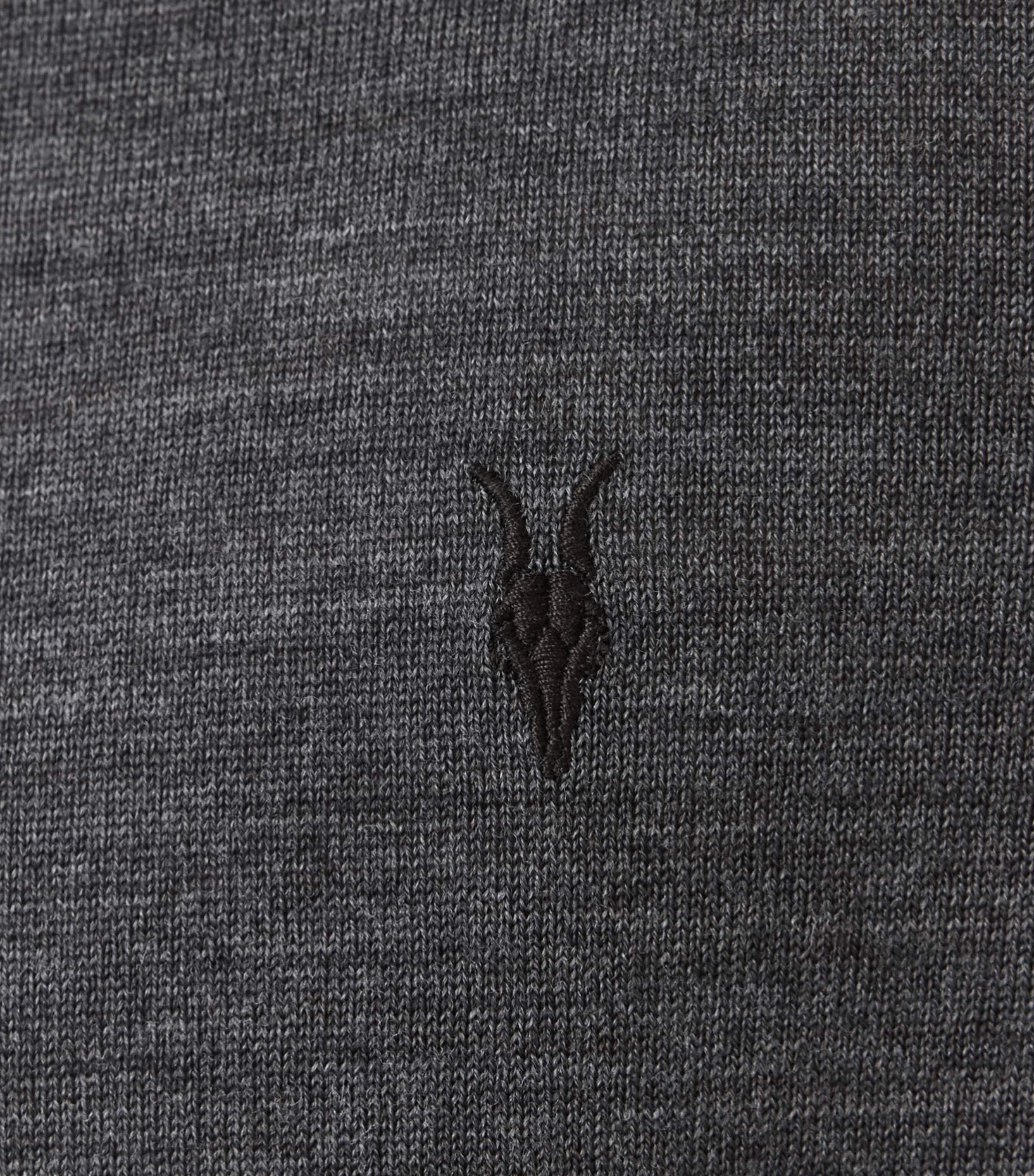 Merino Wool Mode Polo Shirt MONUMENT GREY Image 7