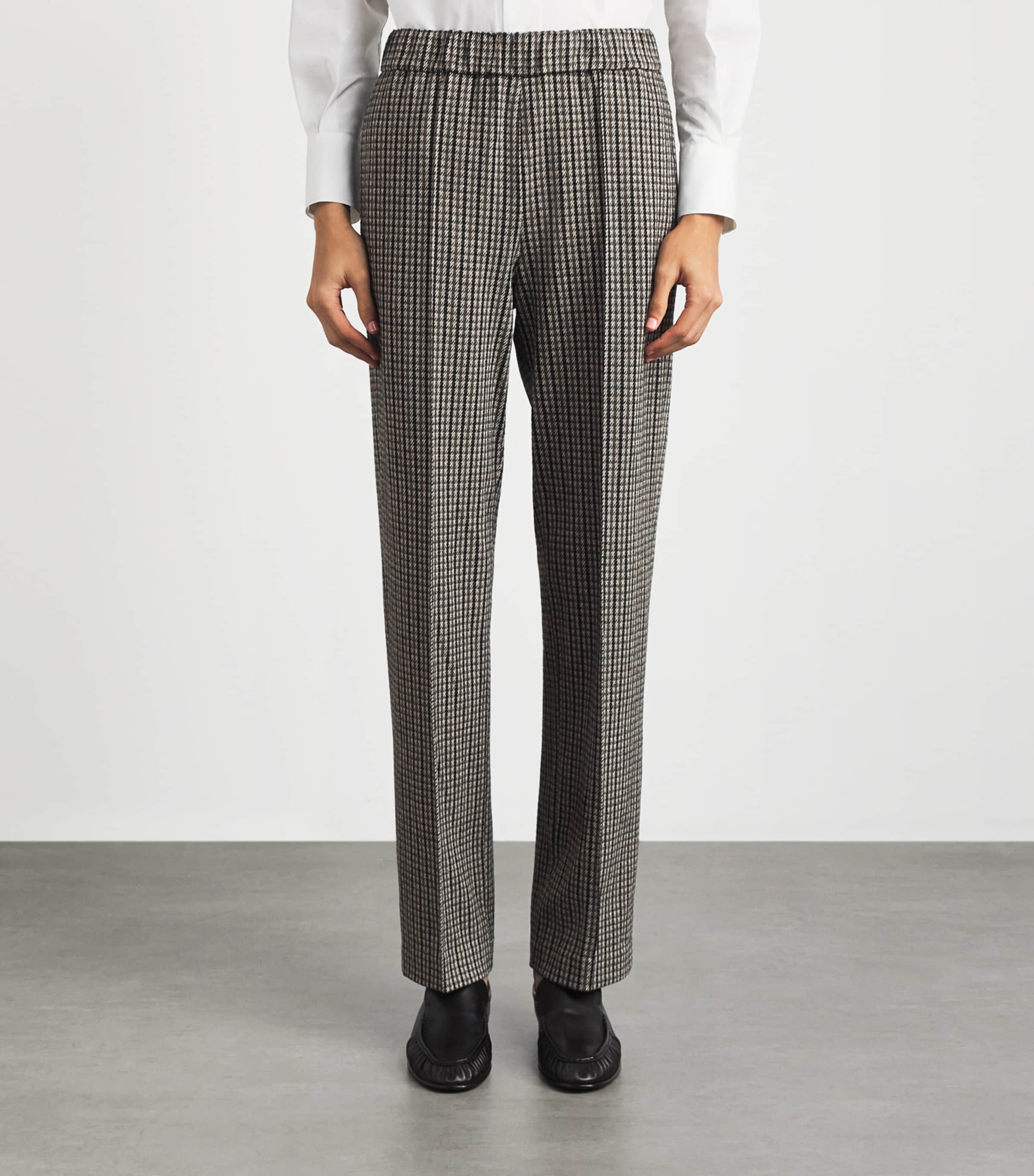 Fabiana Filippi Womens Houndstooth Slim Trousers Only One Colour Image 4