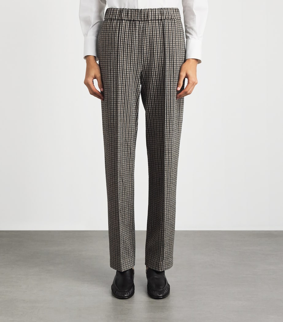 Fabiana Filippi Womens Houndstooth Slim Trousers Only One Colour Image 4