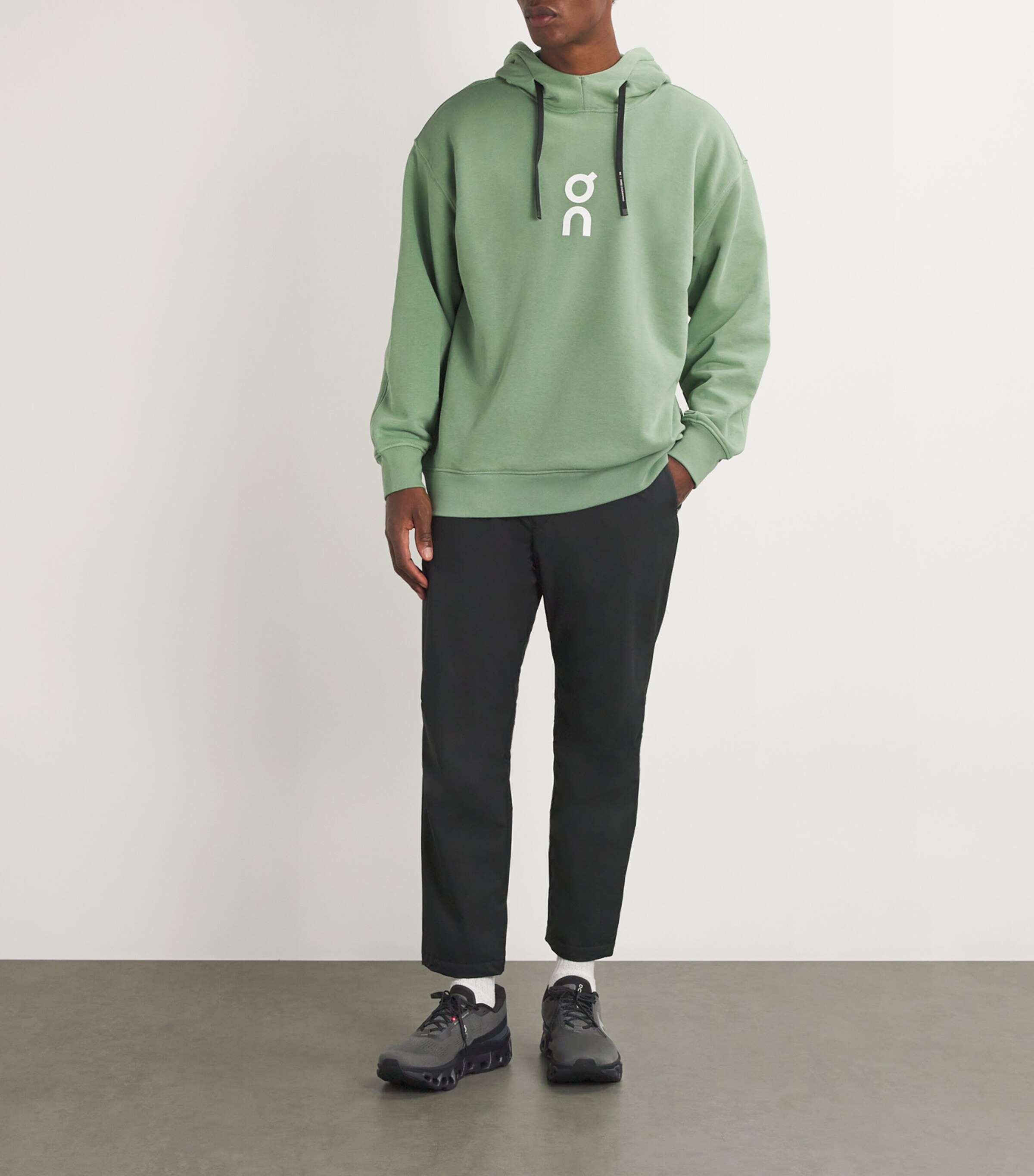 On Mens Cotton-Blend Club Hoodie Fern Image 2