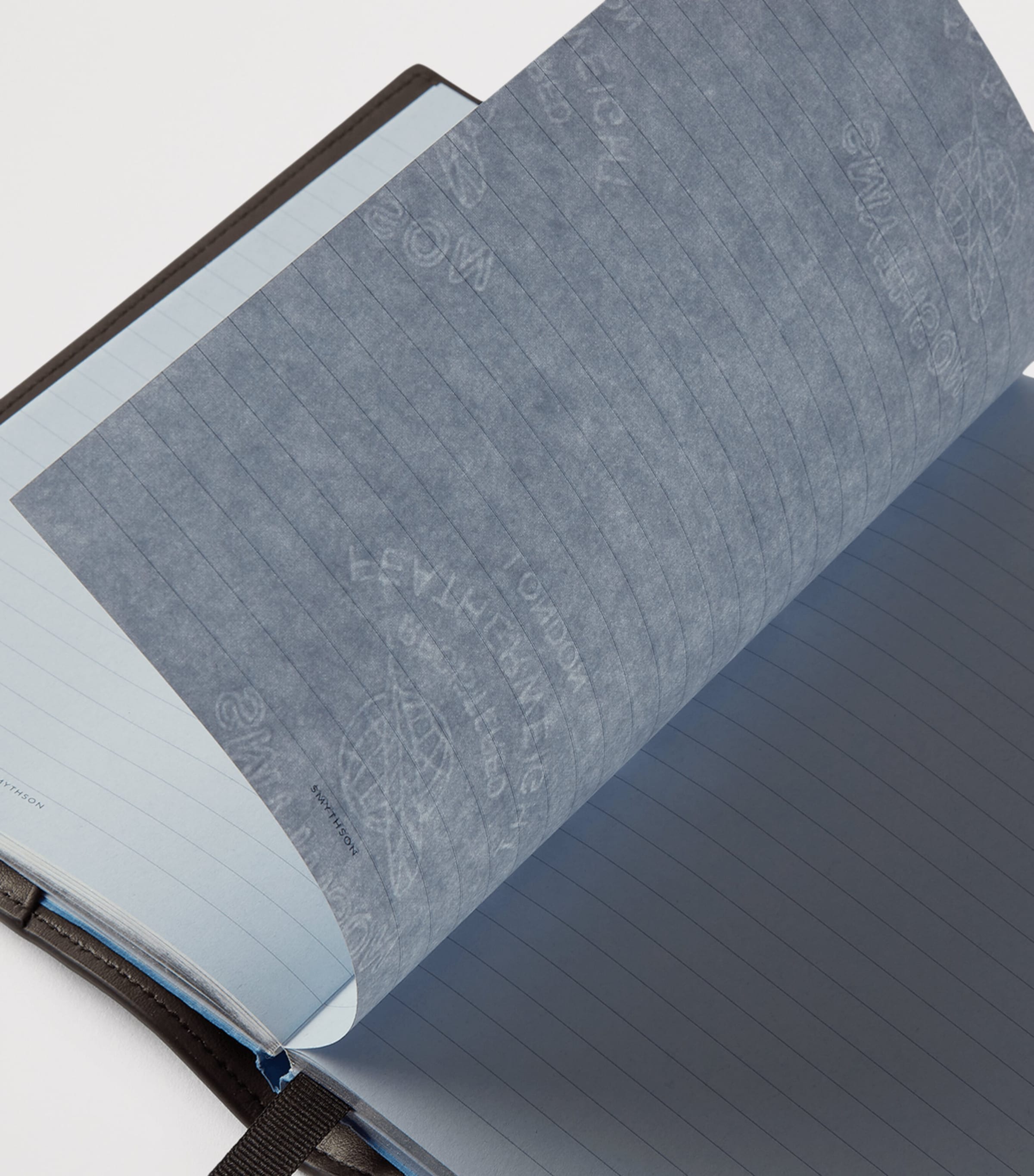 Smythson Calfskin Ludlow Evergreen Refillable Notebook Dark Brown Image 4