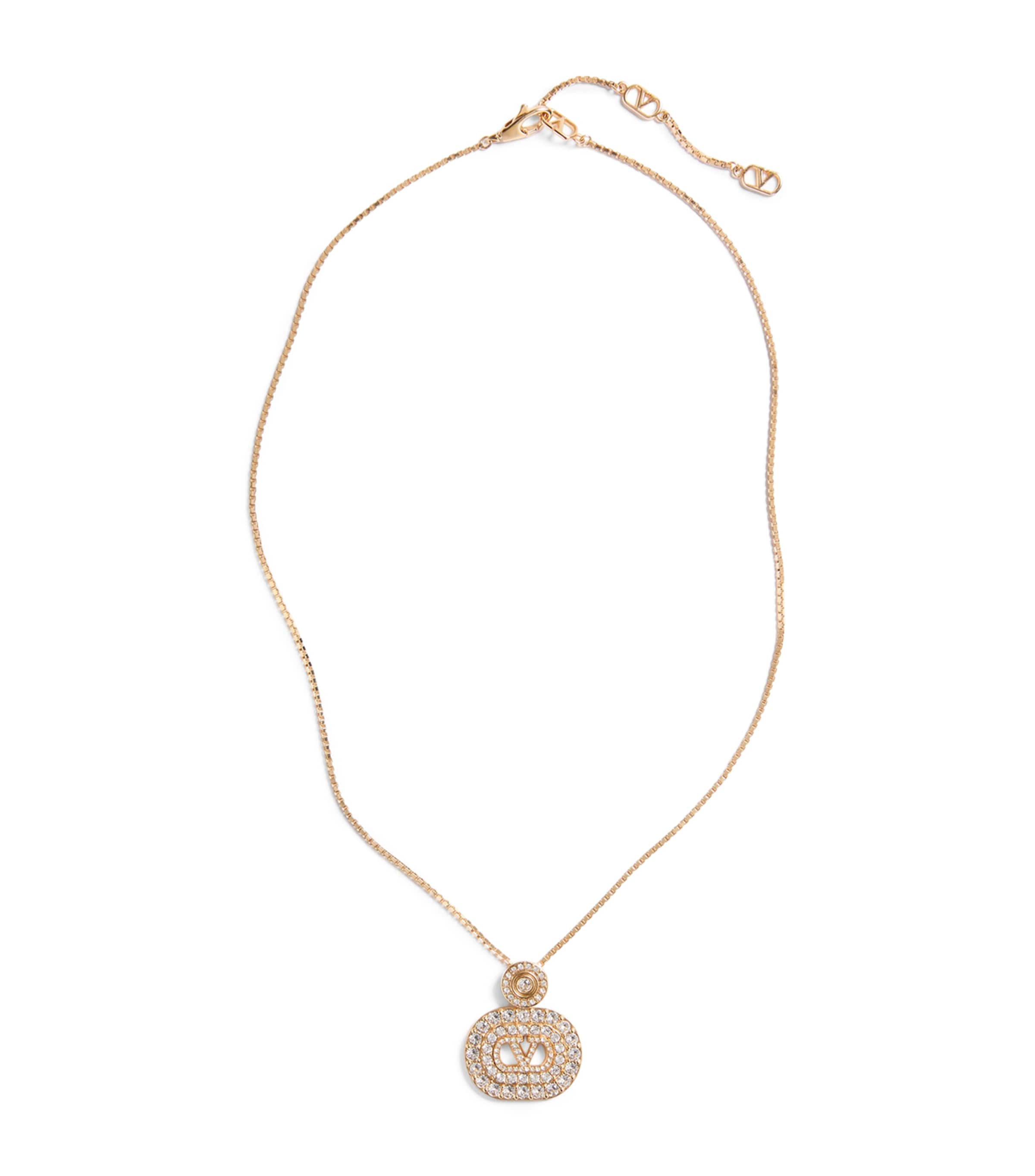 Valentino Garavani Crystal VLogo Signature Necklace Image 1