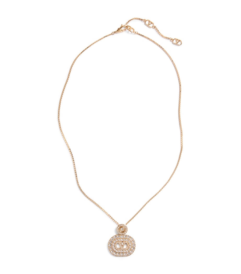 Valentino Garavani Crystal VLogo Signature Necklace Image 1