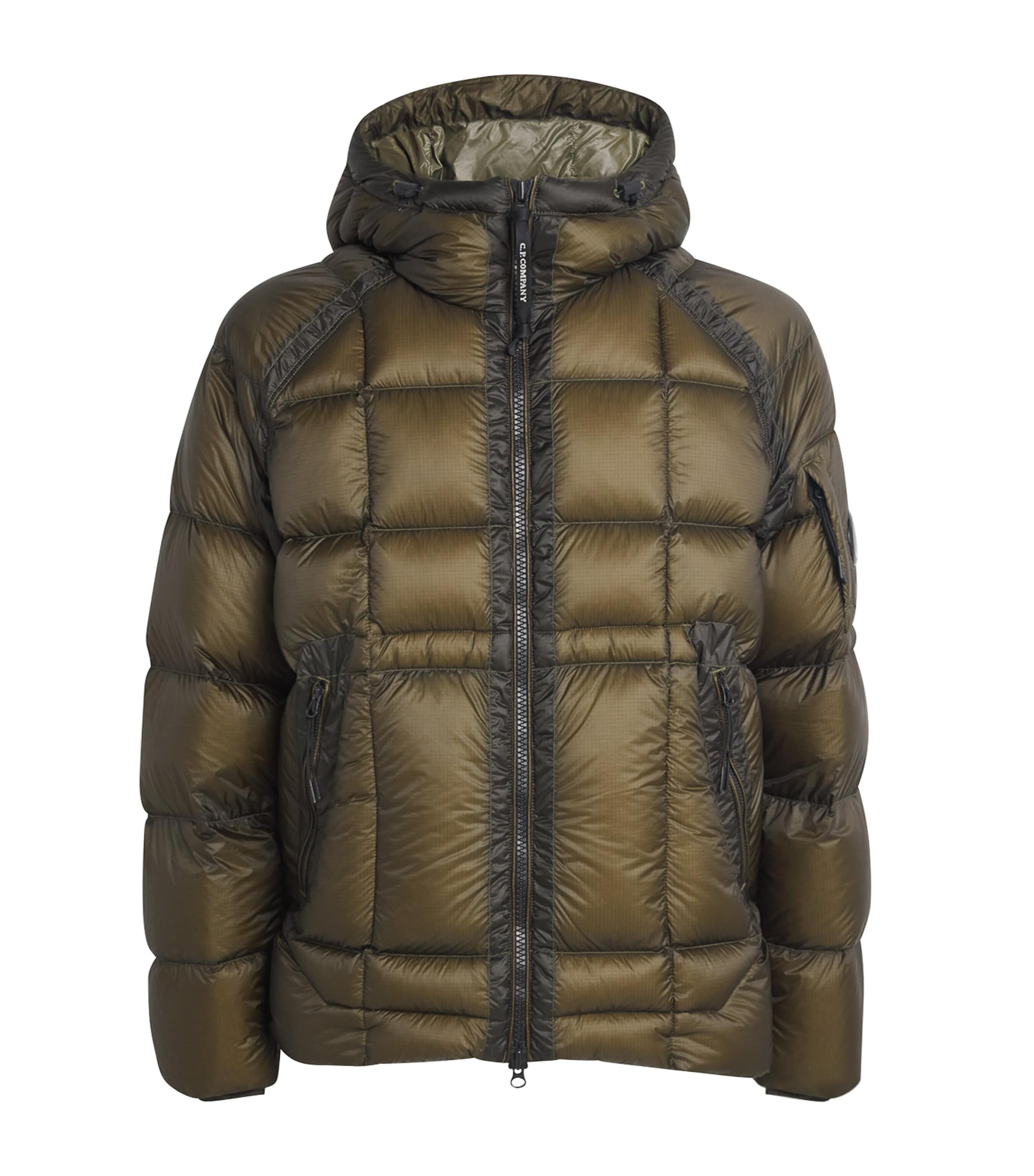 C.p. Company D.d. Shell Ripstop Puffer Jacket In Green